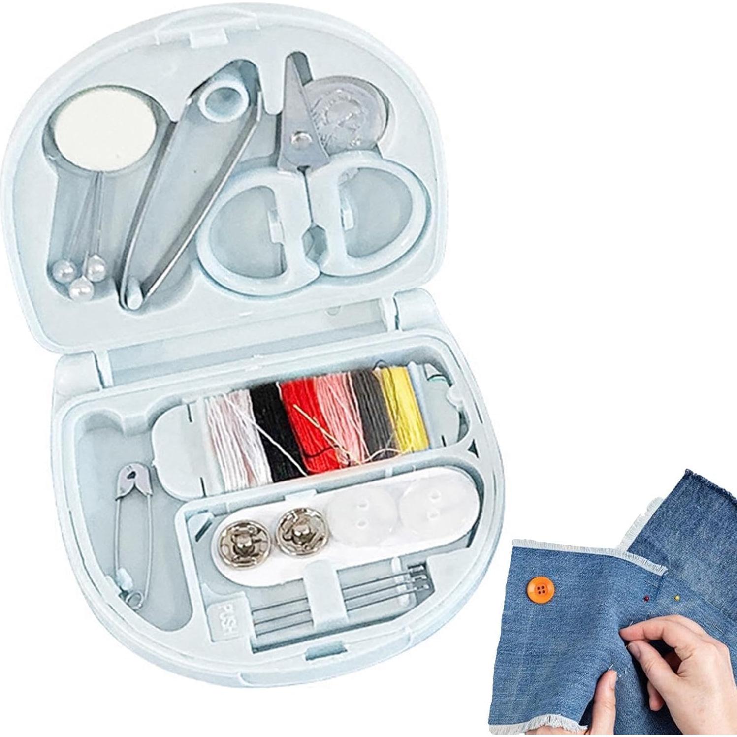 Kit de Costura Básico HODASHI con 6 Bobinas y Estuche Plegable