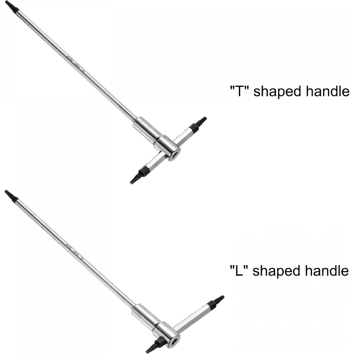 Llave Torx Estrella T8 uxcell con Mango Deslizante Ajustable