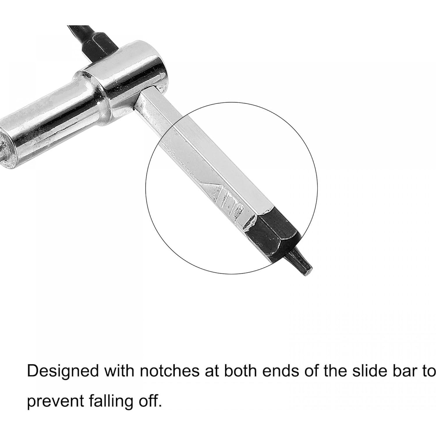 Llave Torx Estrella T8 uxcell con Mango Deslizante Ajustable