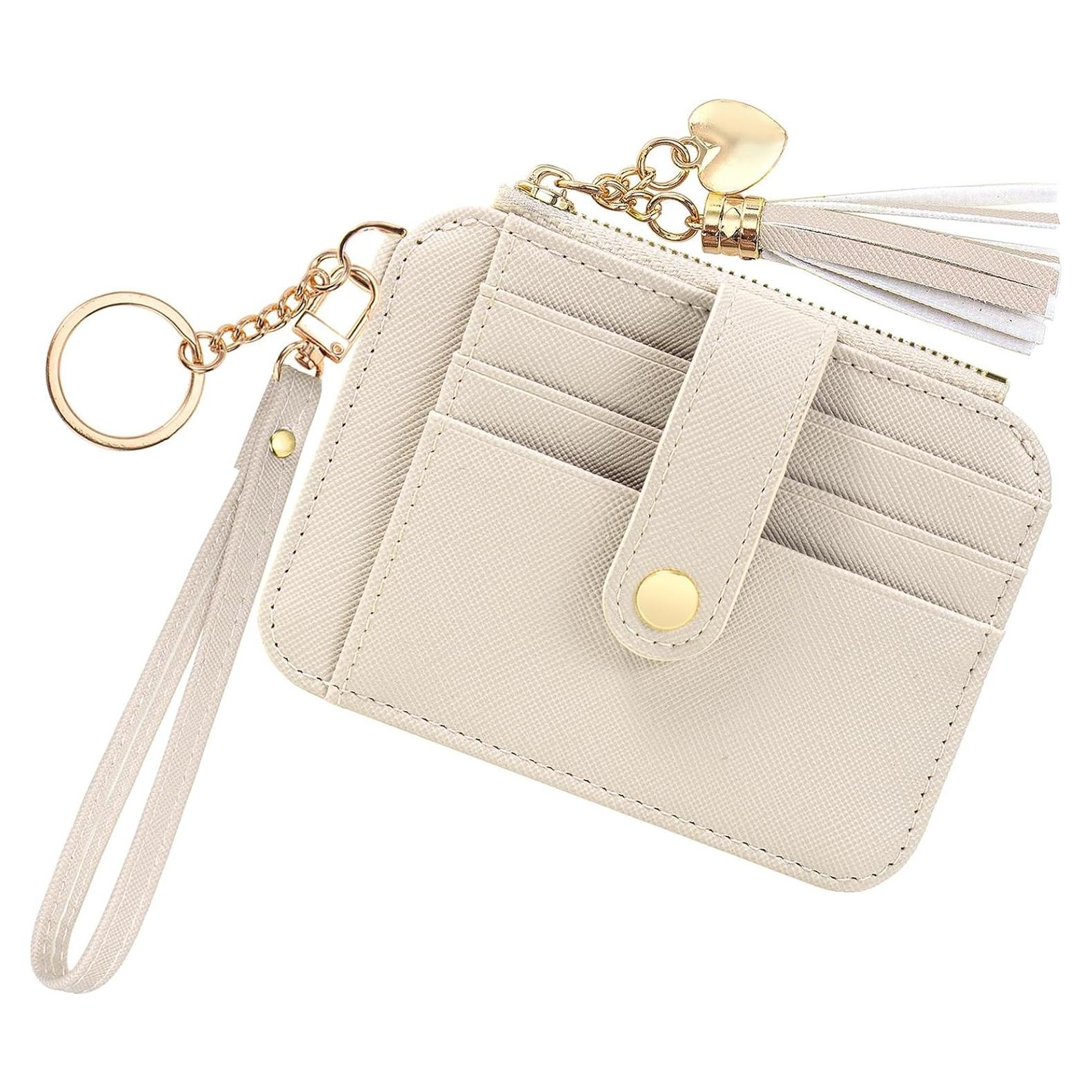 Estuche para Tarjetas KOTORA con Llave y Borla Beige