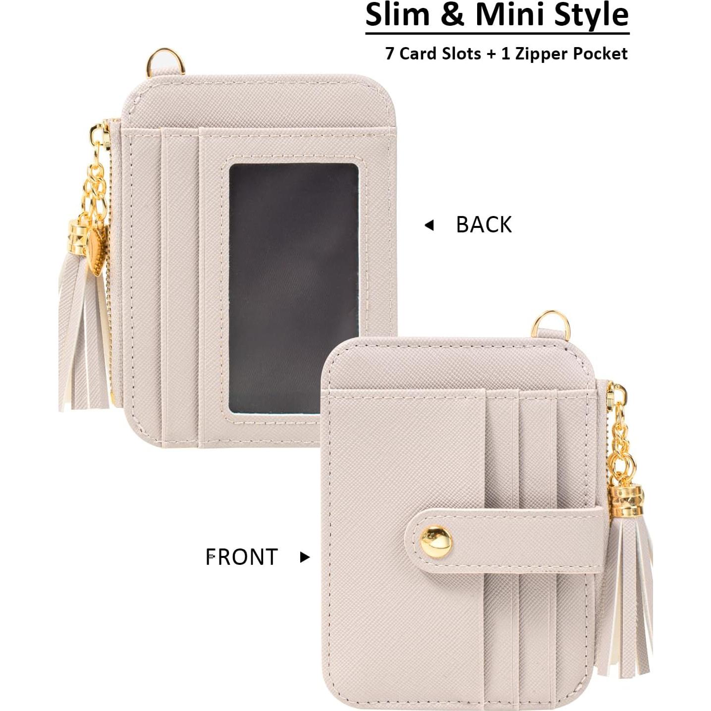 Estuche para Tarjetas KOTORA con Llave y Borla Beige