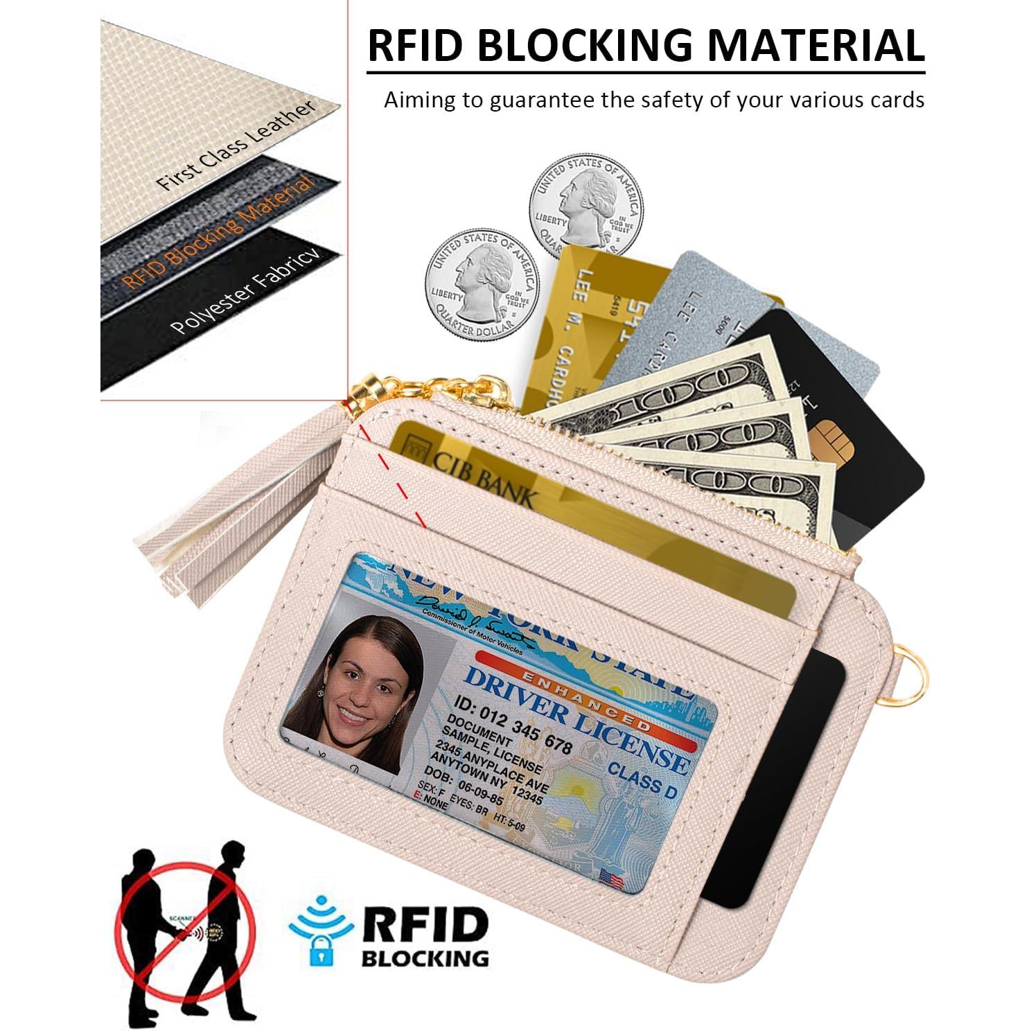 Estuche para Tarjetas KOTORA con Llave y Borla Beige