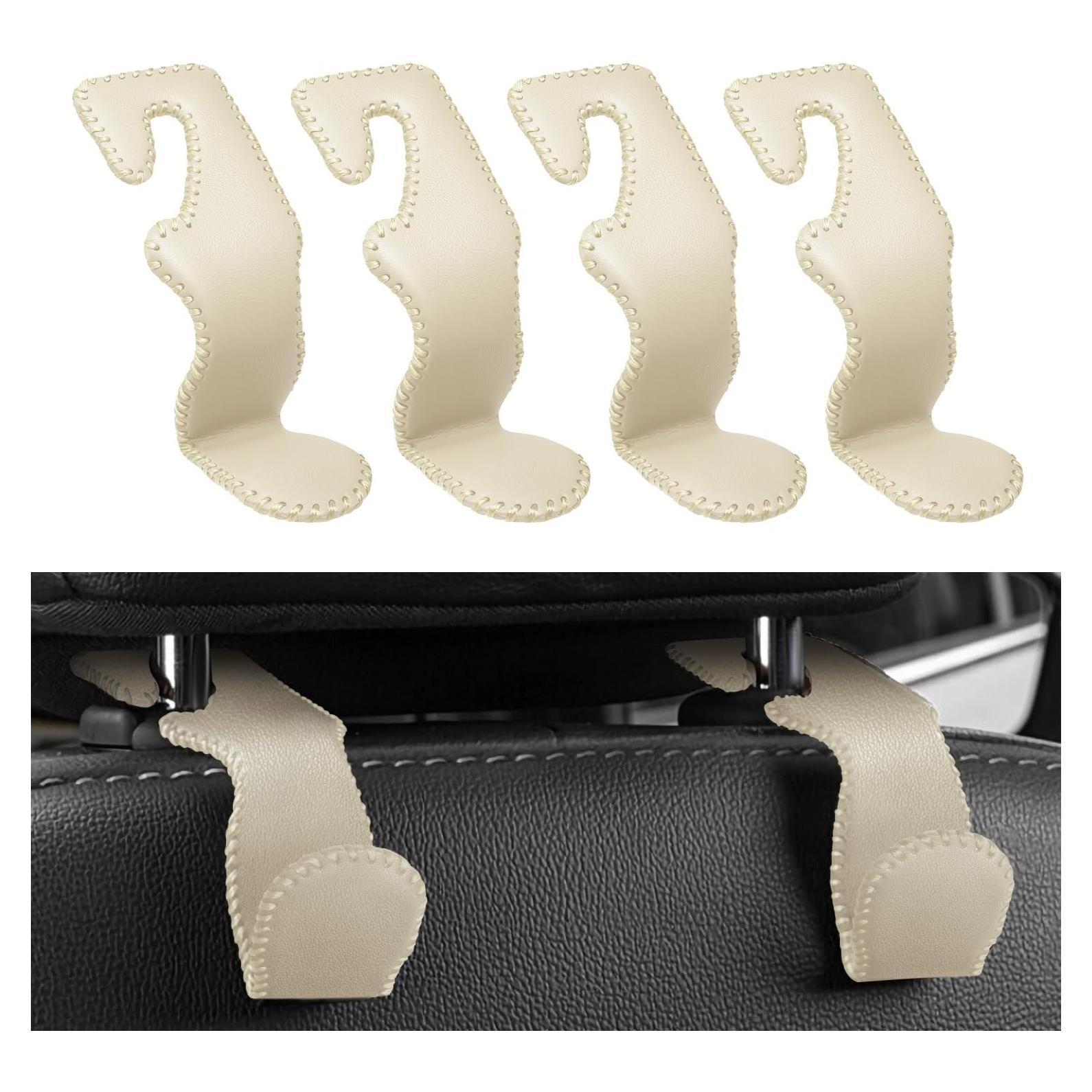 Ganchos para Reposacabezas de Coche MEALAM Beige - 4 Piezas