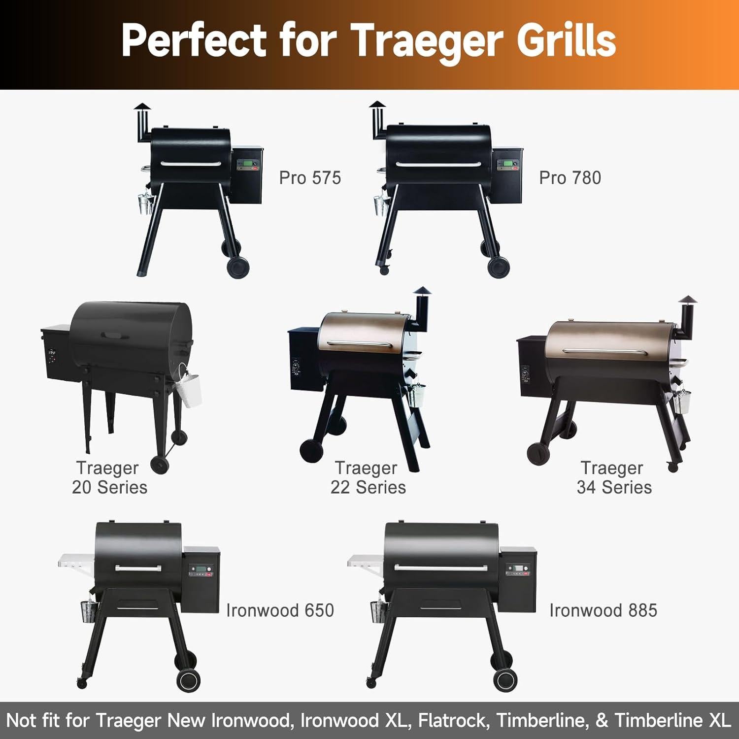 Forros de Cubo de Goteo SHINESTAR 15 Pack para Parrillas Traeger