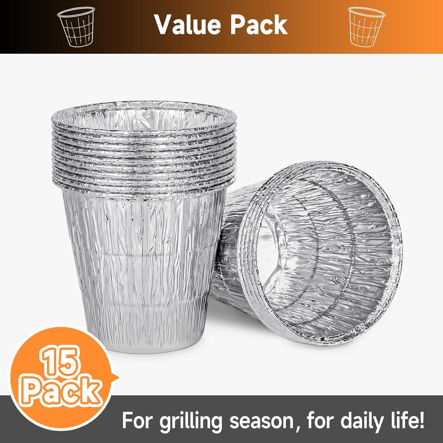 Forros de Cubo de Goteo SHINESTAR 15 Pack para Parrillas Traeger