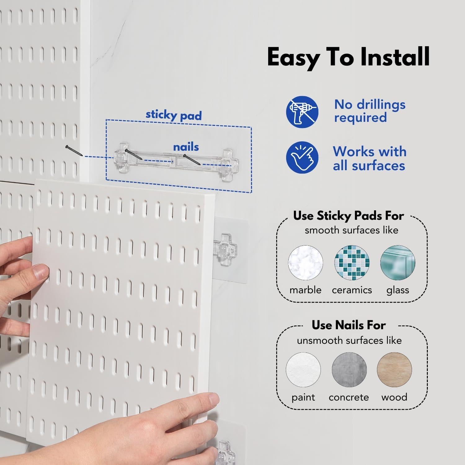 Kit de Tableros de Clavos Keepo Negro 30x13 cm con Accesorios