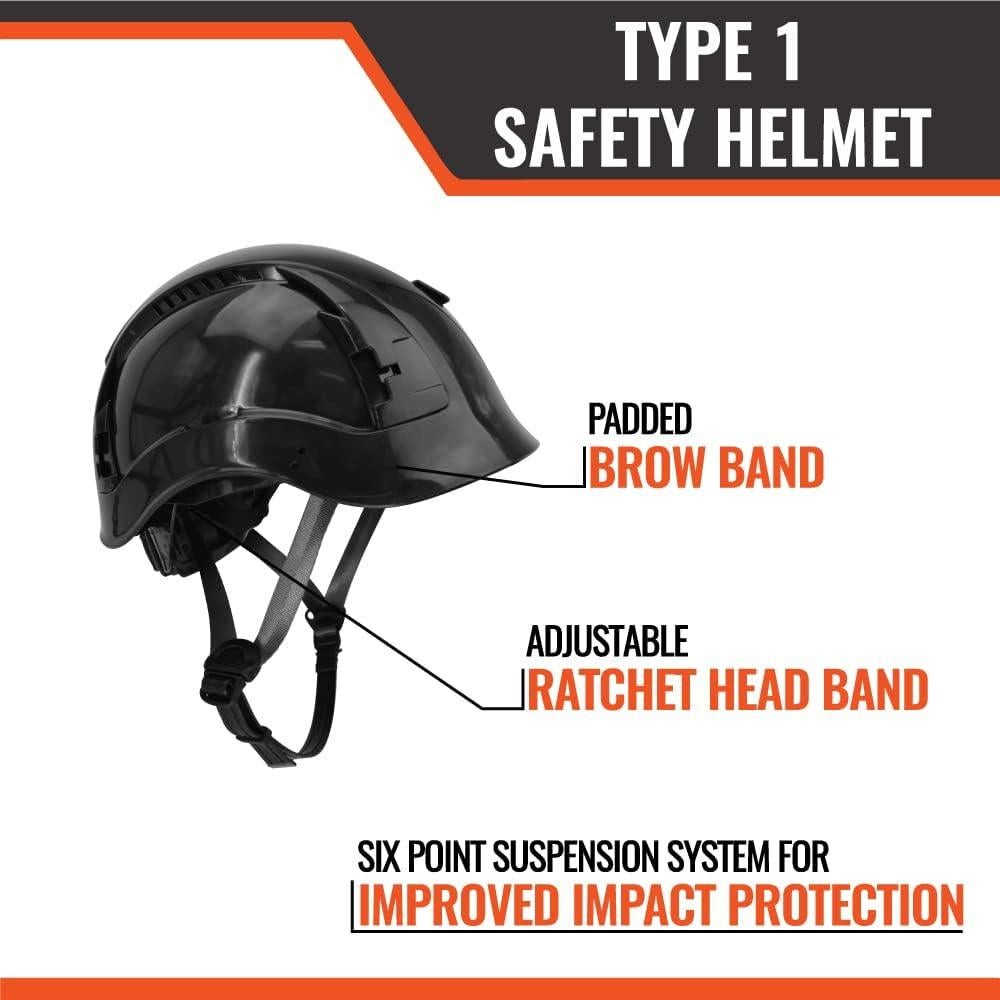 Casco de Seguridad Malta Dynamics APEX ANSI Z89.1 Negro