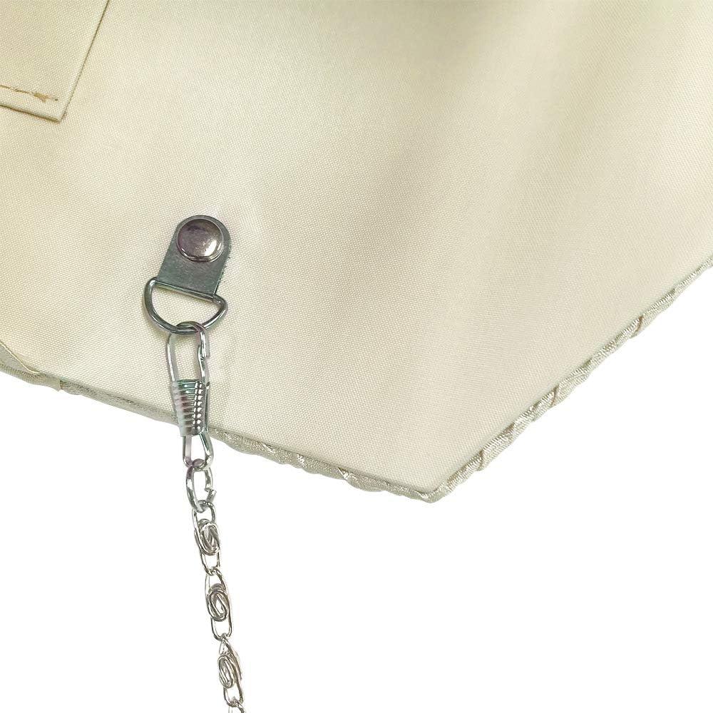 Bolso de mano de noche para damas Albaricoque Satén 21x5x13cm