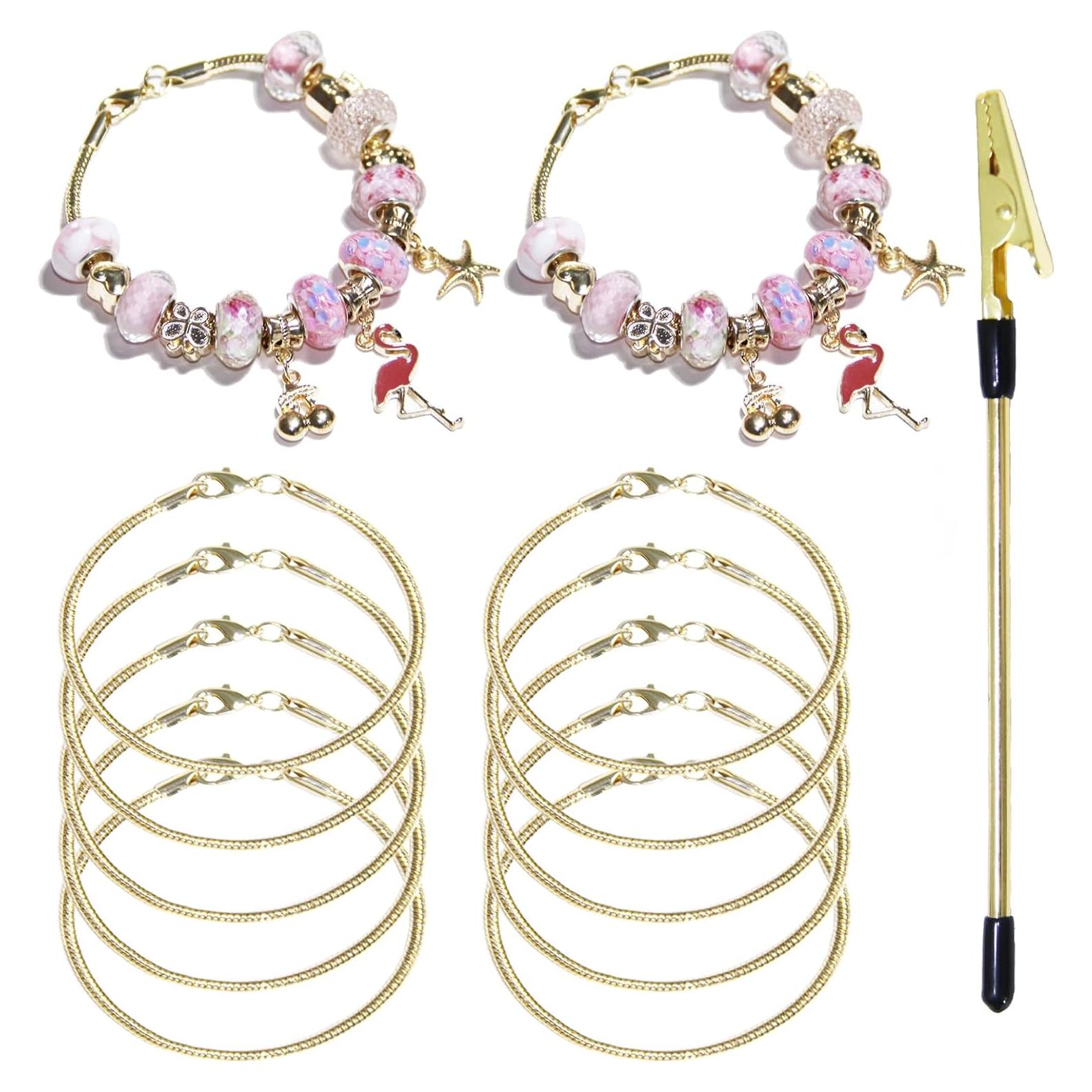 Cadena de Pulsera Dorada Exway 10 Pcs 16.51 cm DIY Joyería