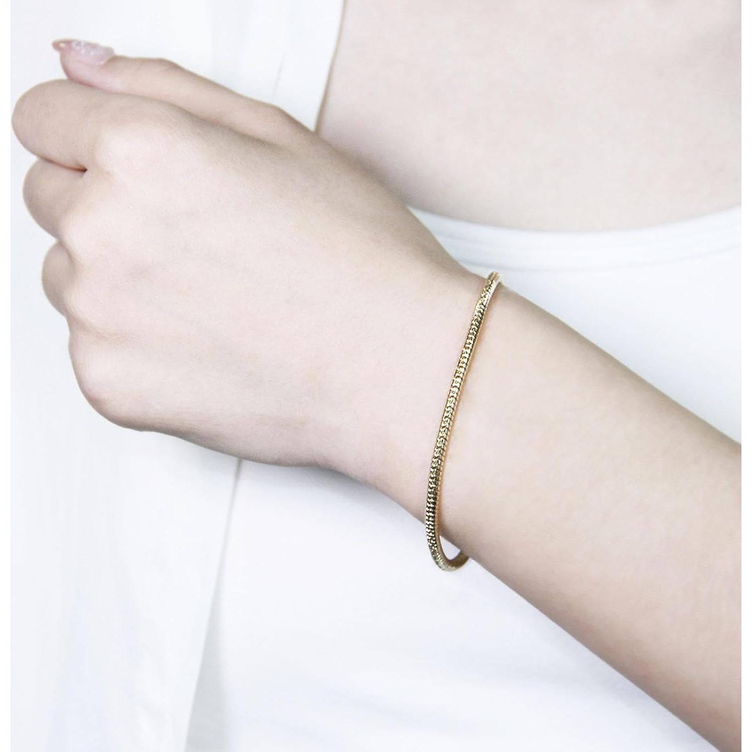 Cadena de Pulsera Dorada Exway 10 Pcs 16.51 cm DIY Joyería