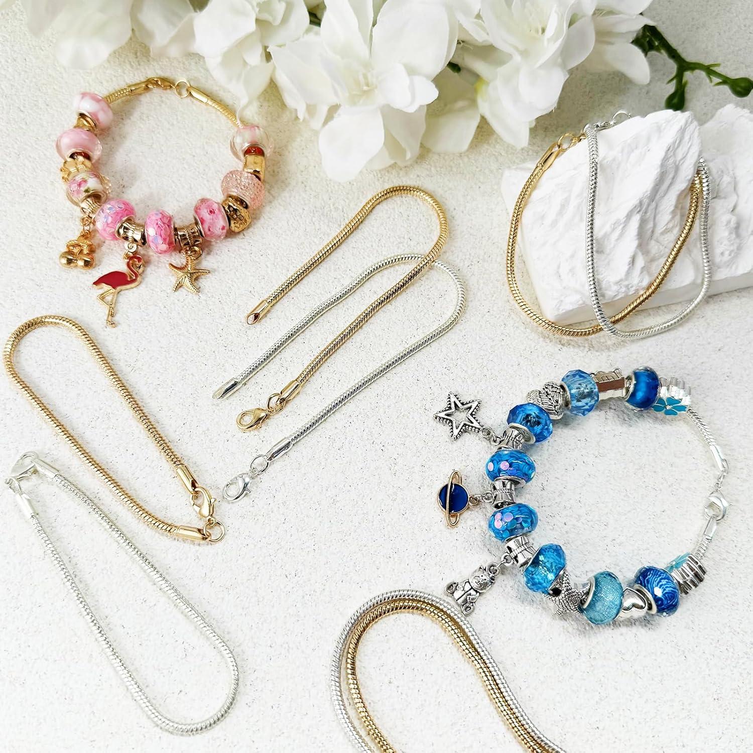 Cadena de Pulsera Dorada Exway 10 Pcs 16.51 cm DIY Joyería