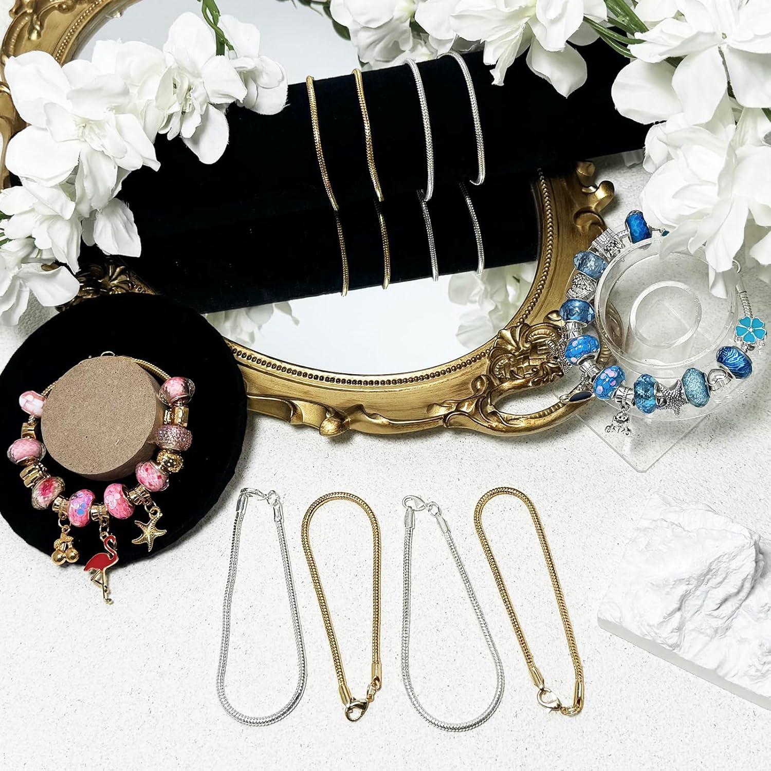 Cadena de Pulsera Dorada Exway 10 Pcs 16.51 cm DIY Joyería