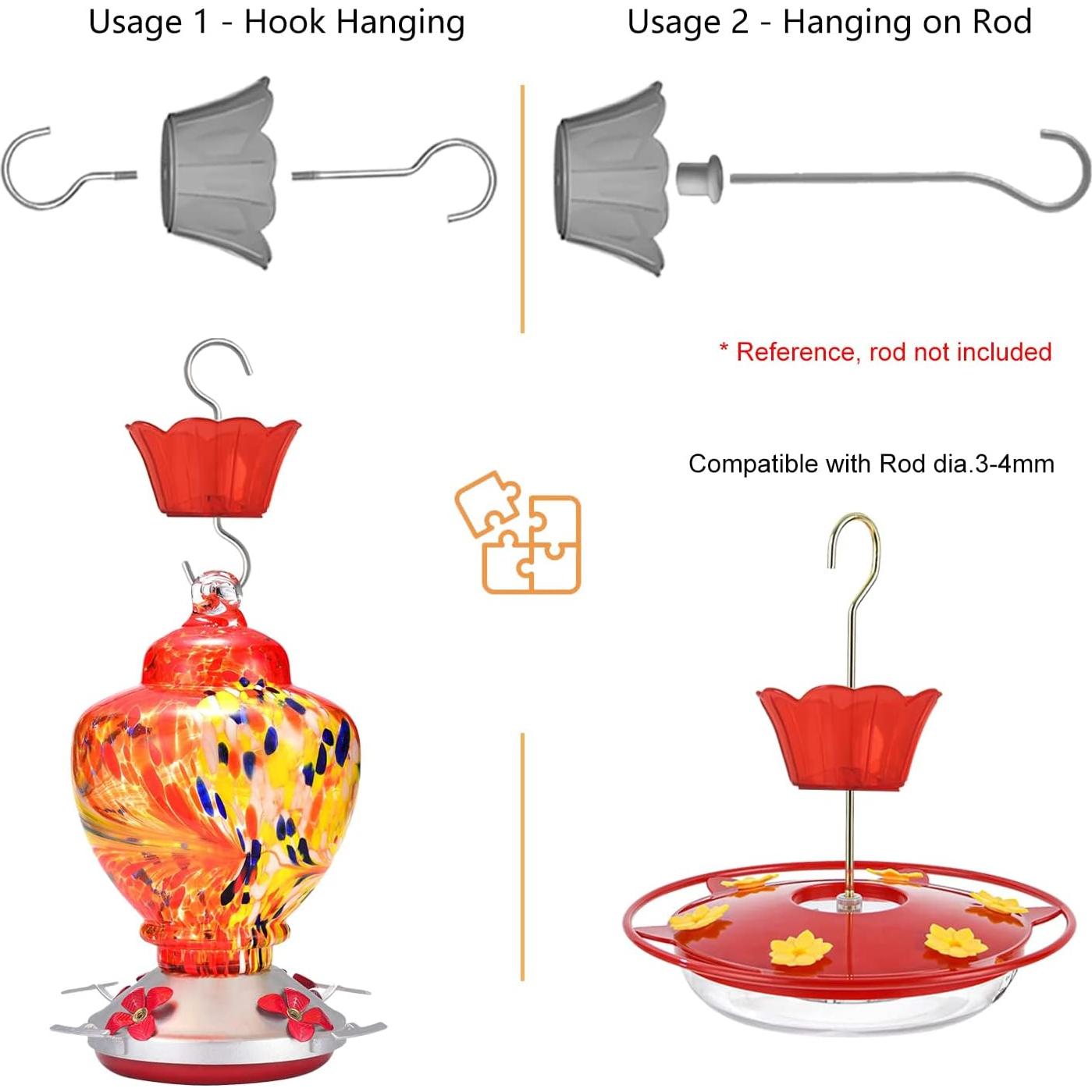 Moat para Alimentador de Colibrí HOLAHOMA 90 ml x 2 Piezas