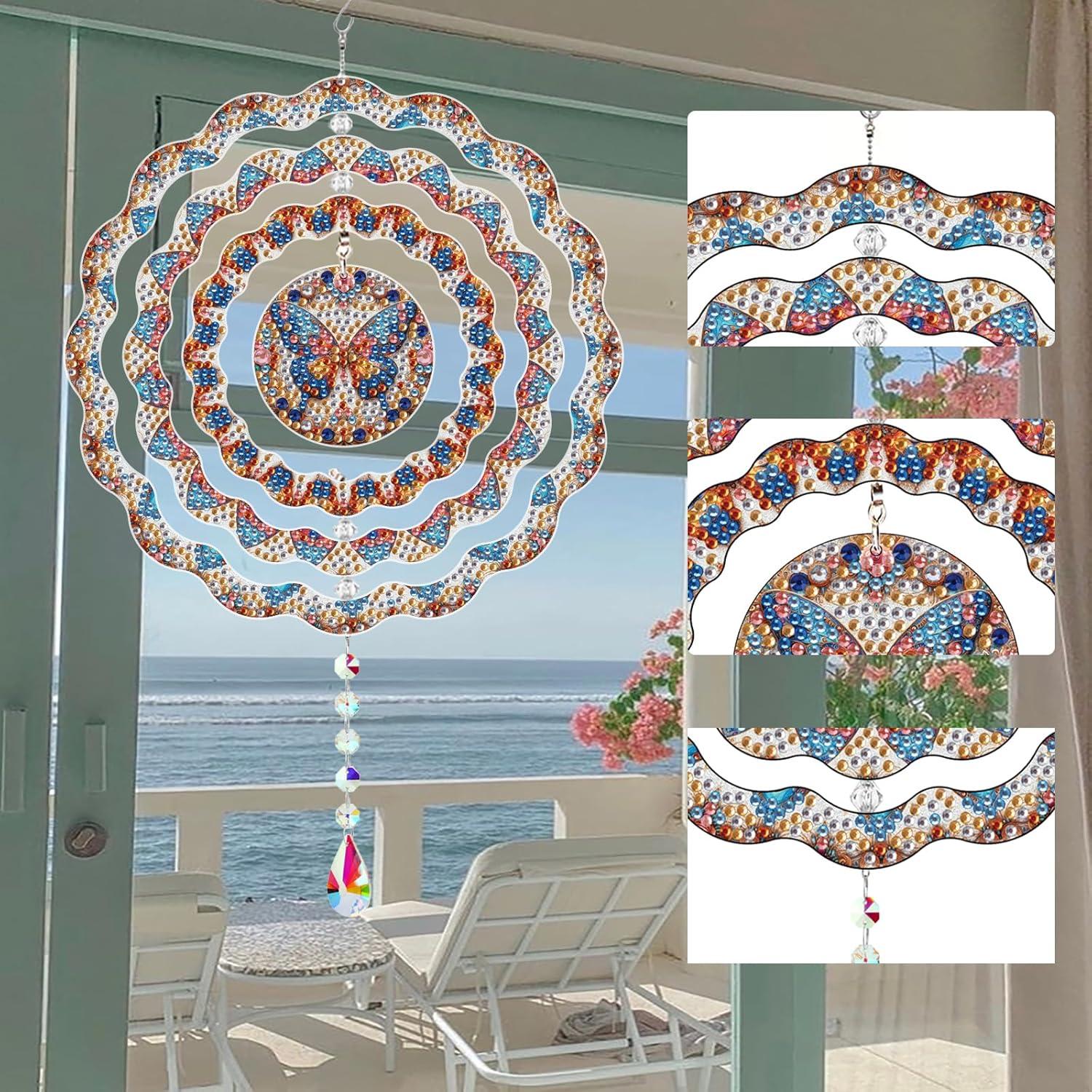 Kit de Arte de Diamante MaiYiYi Mariposa 20x20 cm Azul