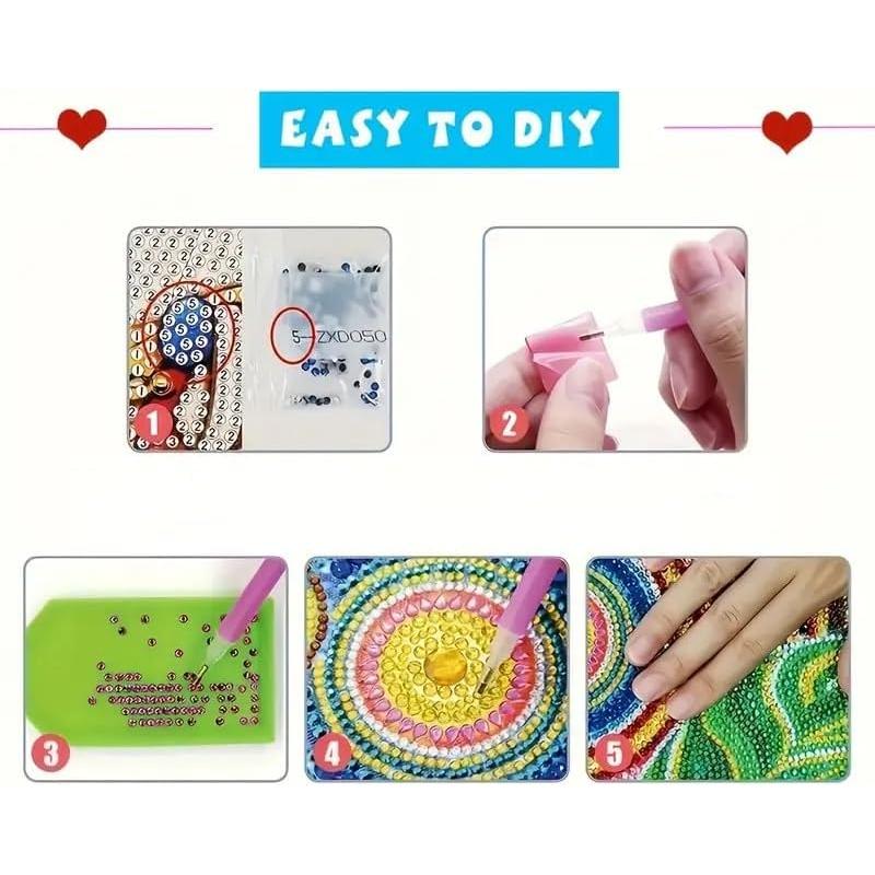 Kit de Arte de Diamante MaiYiYi Mariposa 20x20 cm Azul