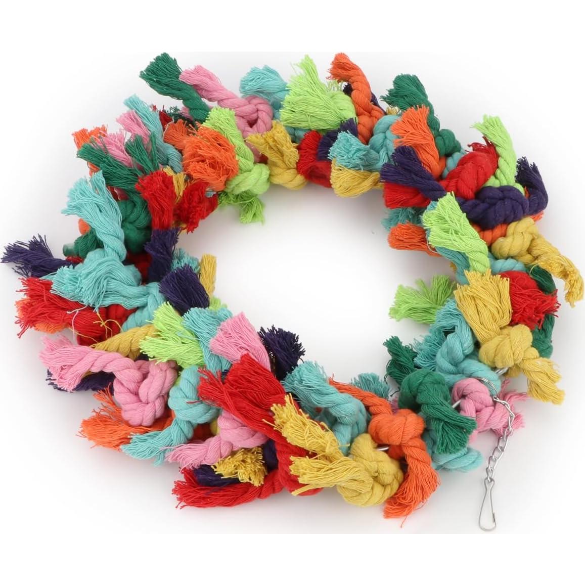 Juguete Colgante para Aves Wontee - Algodón Colorido 29.94 cm