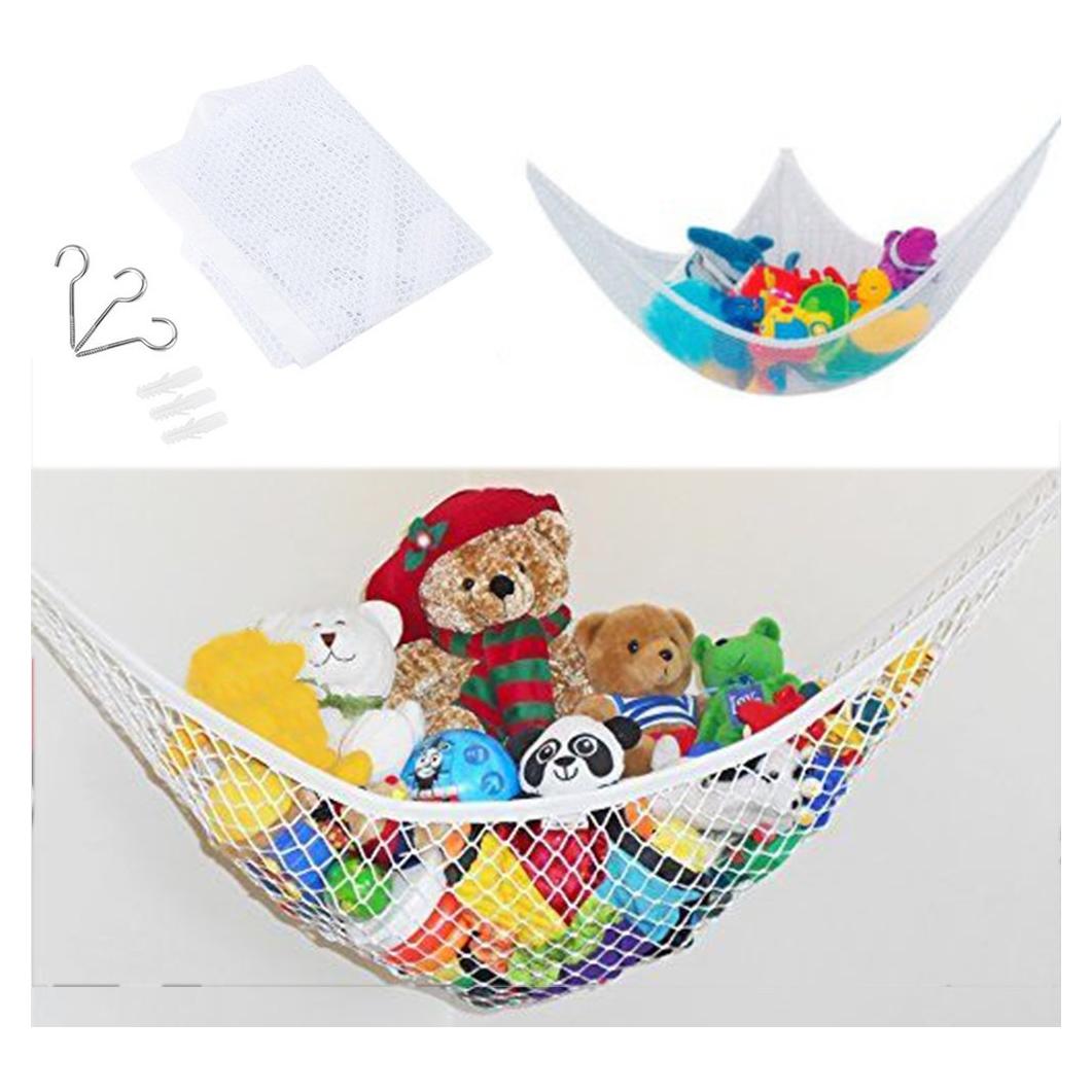 Hamaca de Juguetes PayPie 1.4x1x1m, Organizador Ultraligero