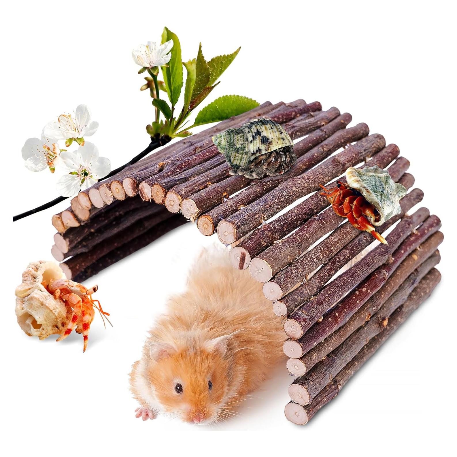 Escondite para Cangrejo Ermitaño Warmfarm 20x15cm Madera Natural