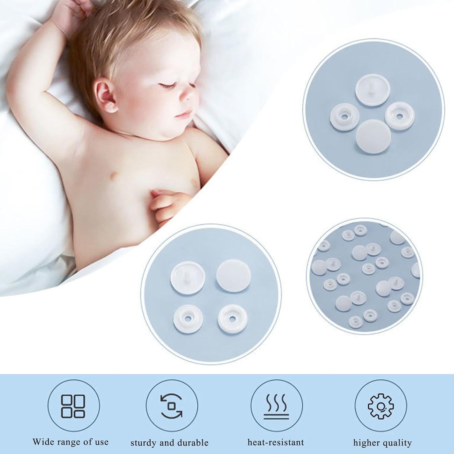 Kit de Botones de Plástico NXTOV T5 960 Piezas para Manualidades