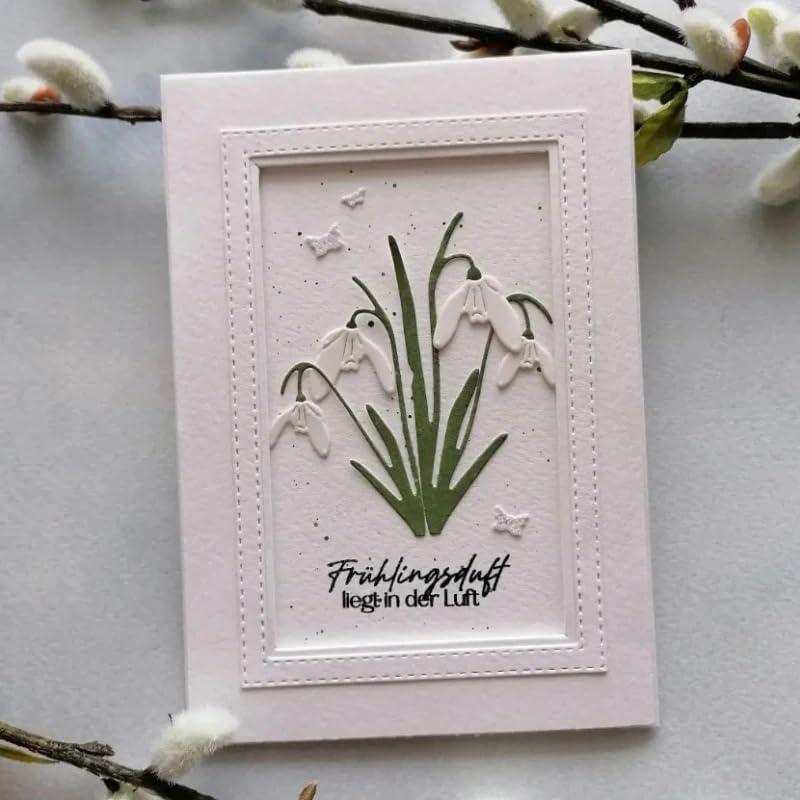 Troquel de Corte de Metal Lapoo Herbal A 7.1x6.4 cm para Scrapbooking