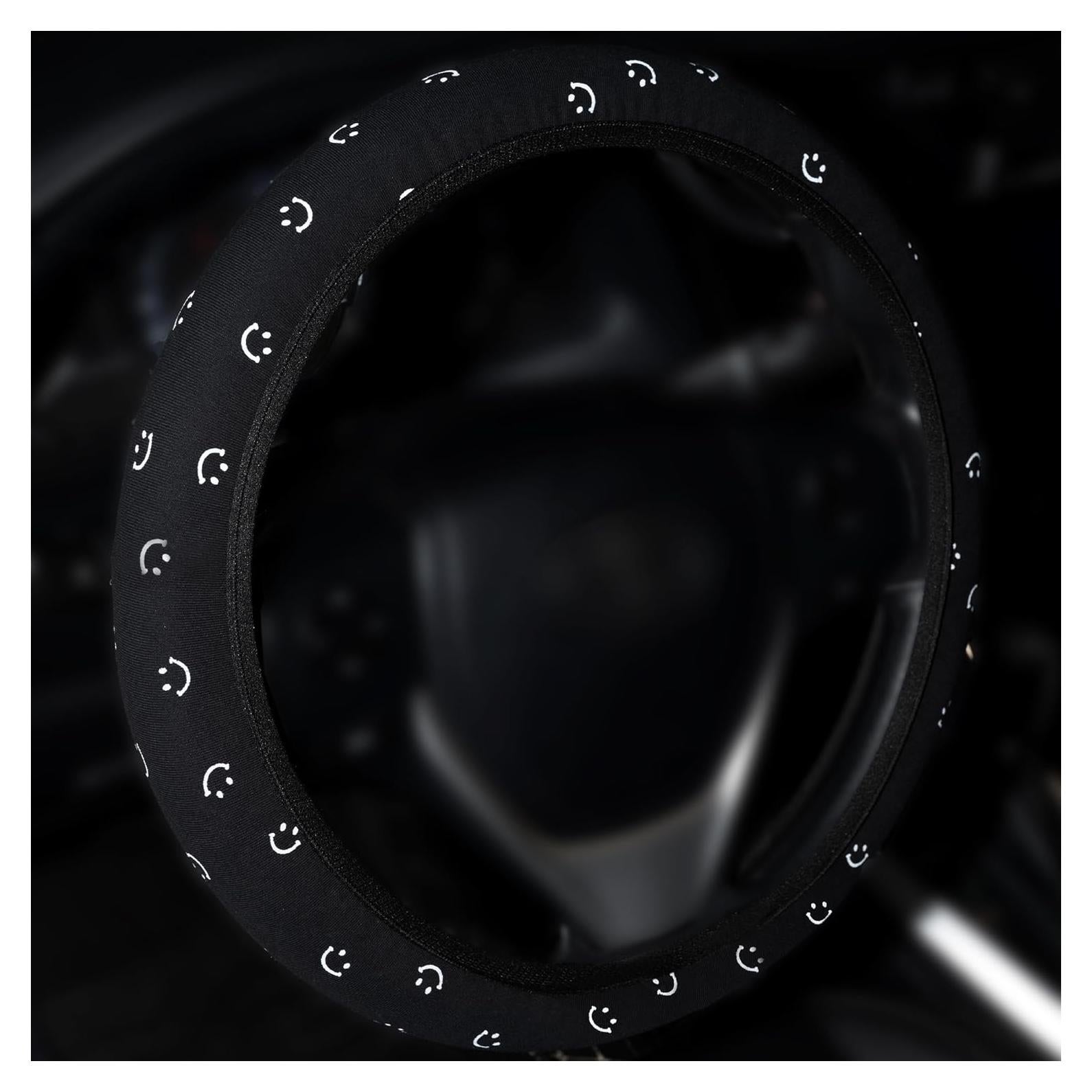 Funda de Volante SAADIAUTO Negra 14.5-15 Pulgadas Transpirable