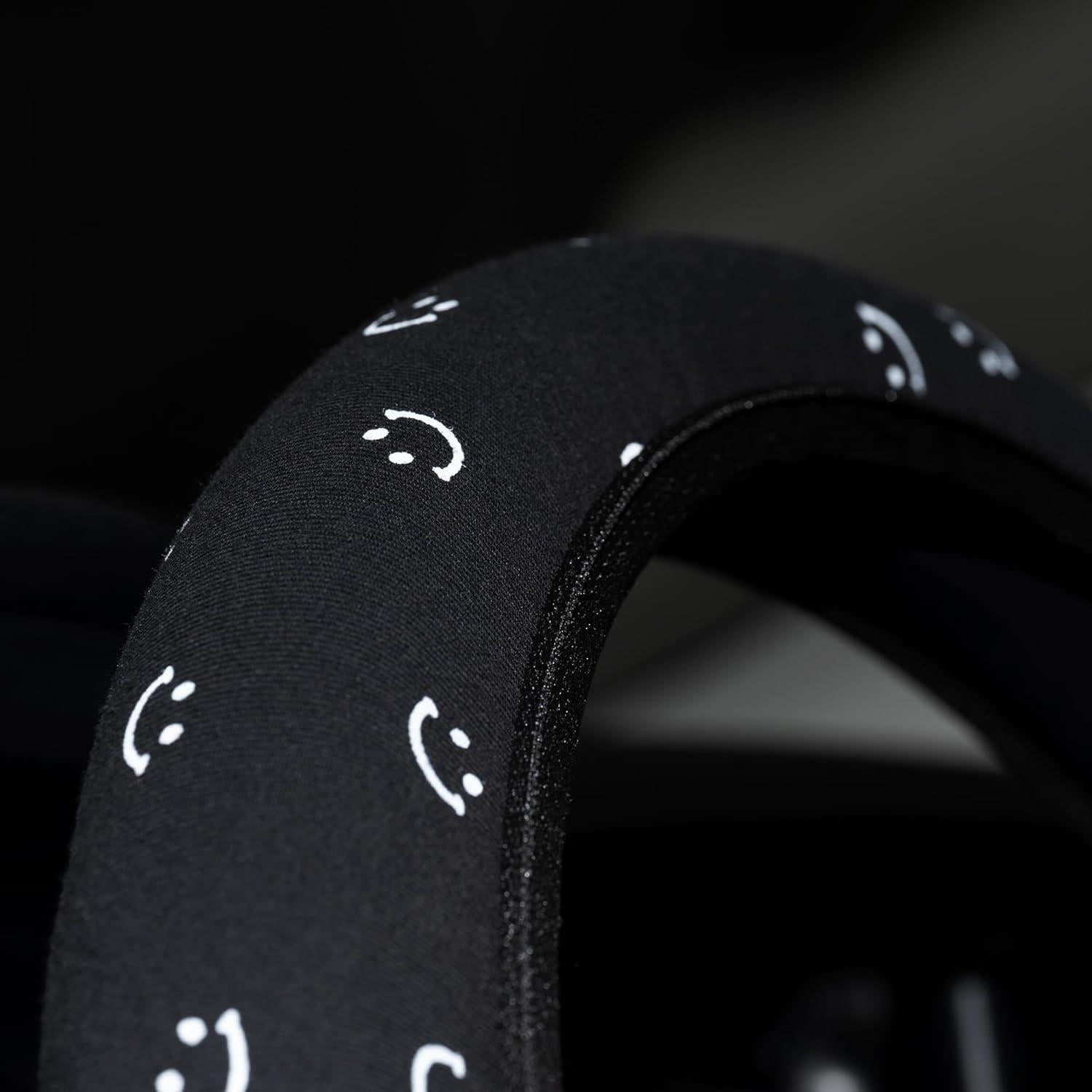 Funda de Volante SAADIAUTO Negra 14.5-15 Pulgadas Transpirable