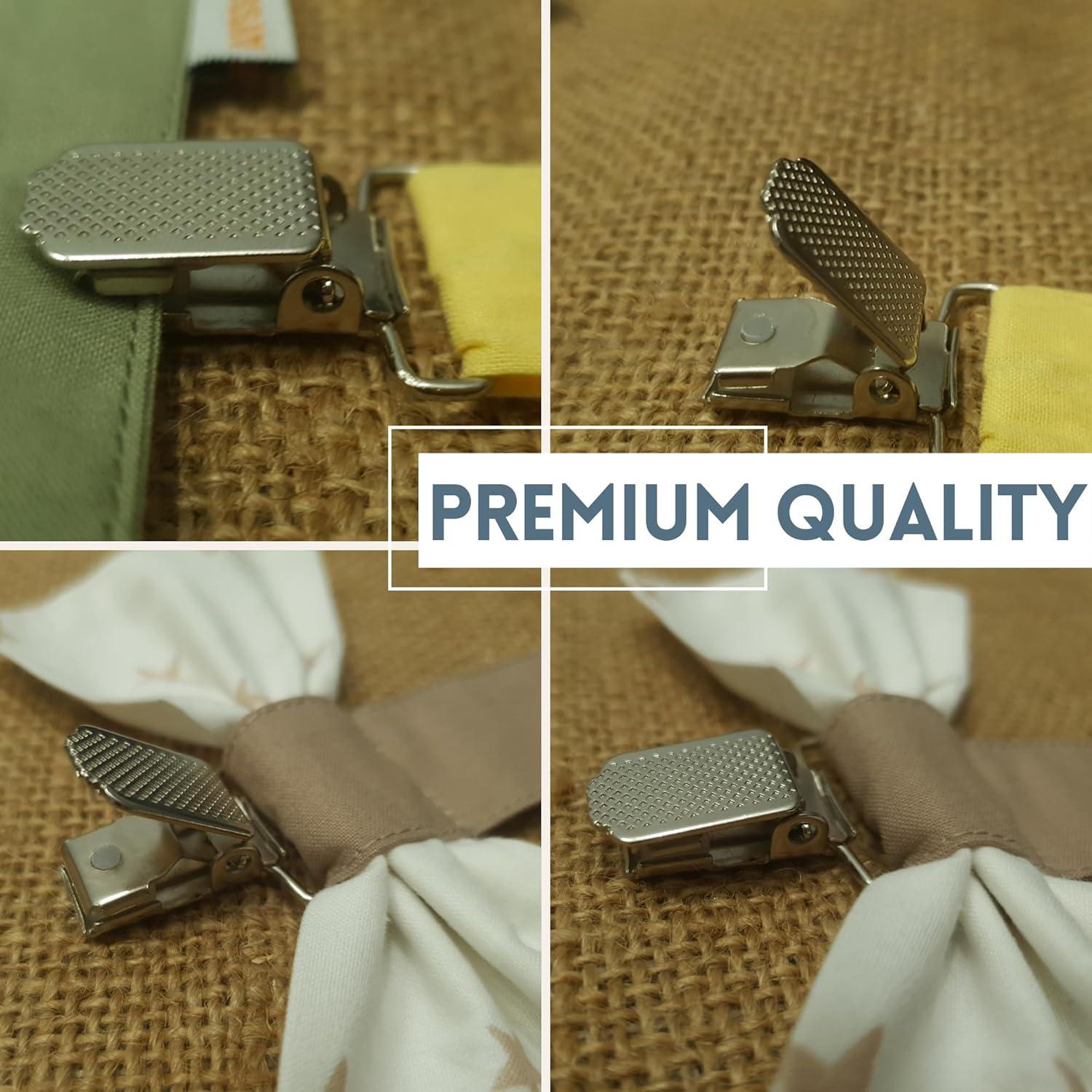 Clip de Chupete Protector Ayssgo - Pajarita y Redondo, 2 Unidades