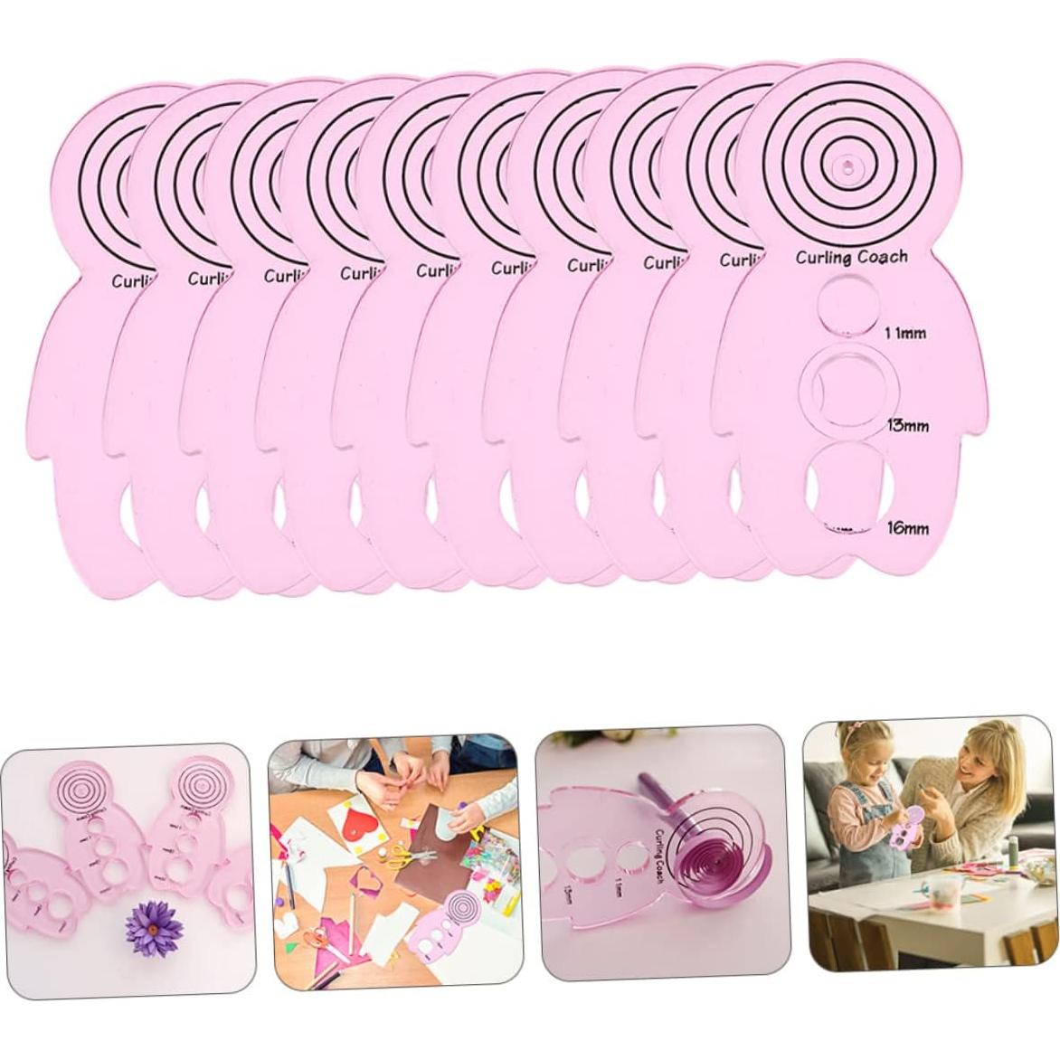 Kit de Herramientas de Acolchado EXCEART 10 Pcs DIY Rosa