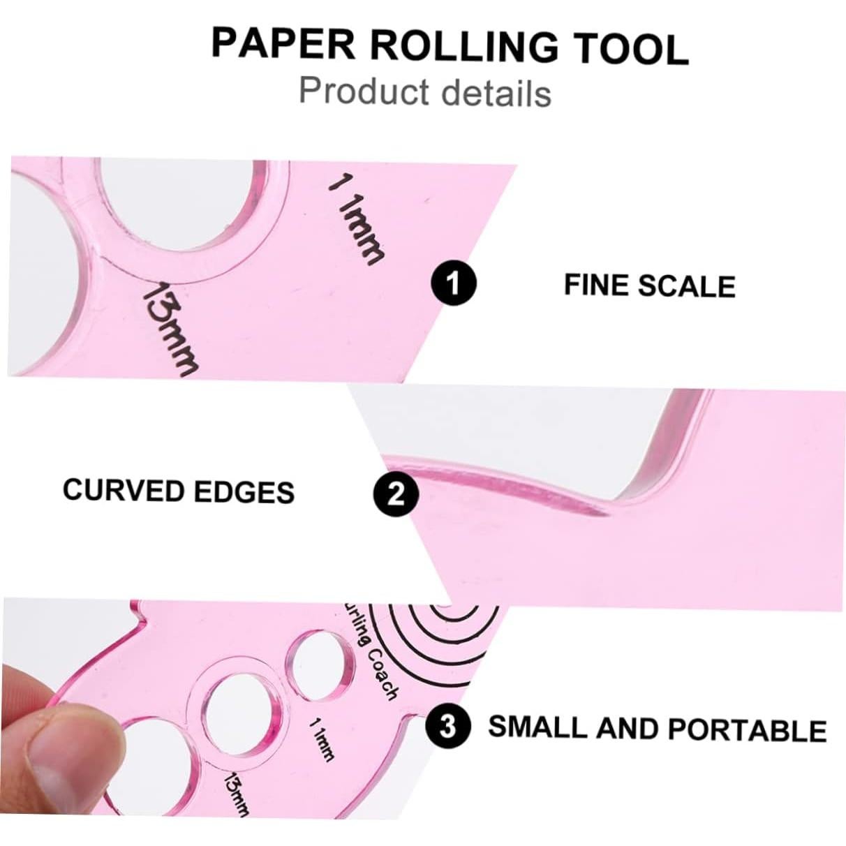 Kit de Herramientas de Acolchado EXCEART 10 Pcs DIY Rosa