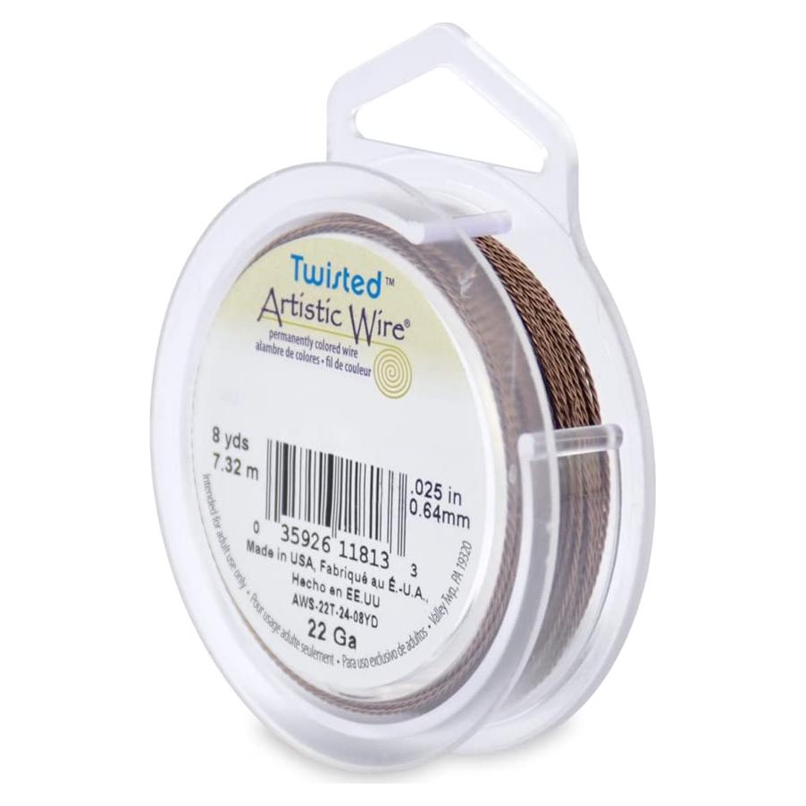 Alambre Artístico 22 Calibre Cobre Bronce Antiguo 7.31 m