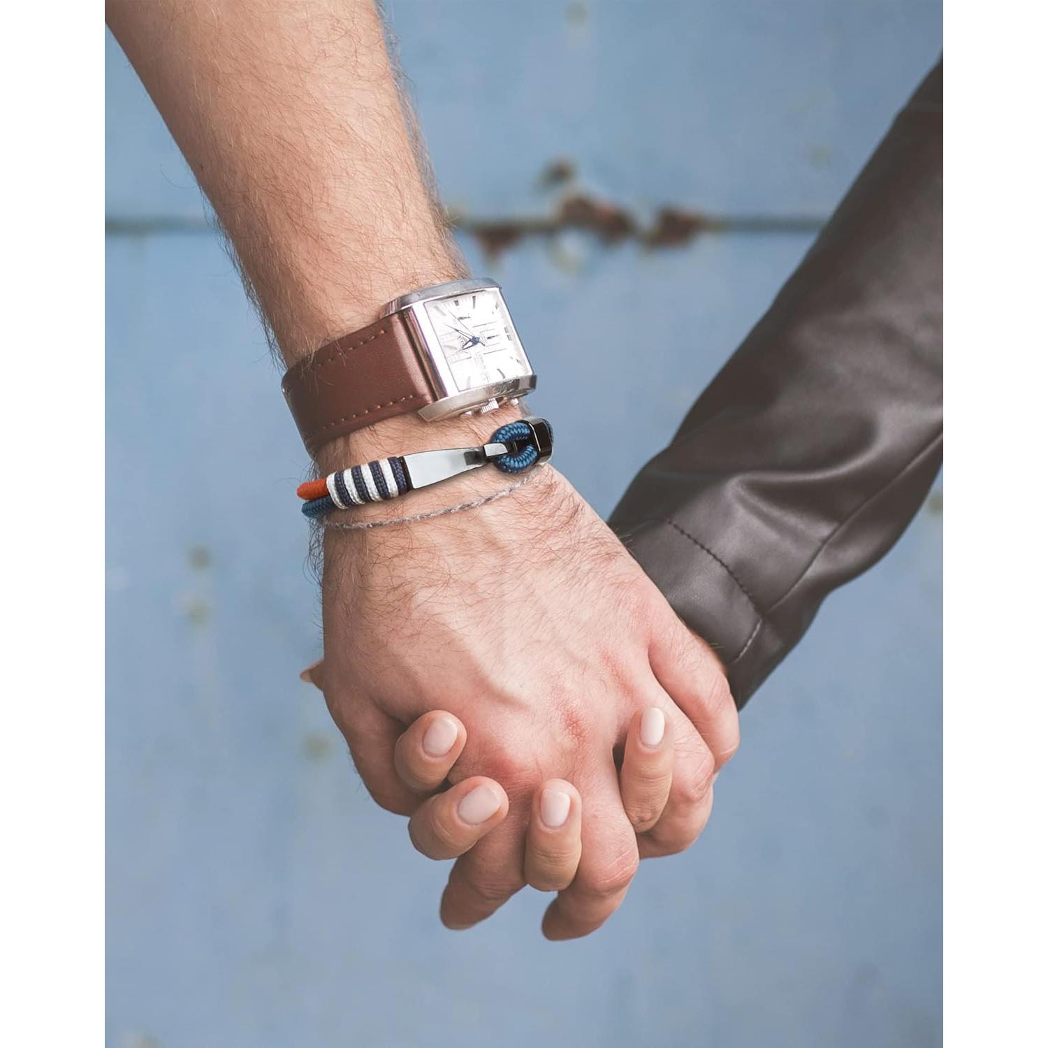 Pulsera Náutica BTEYIVTA de Cuerda con Gancho Acero