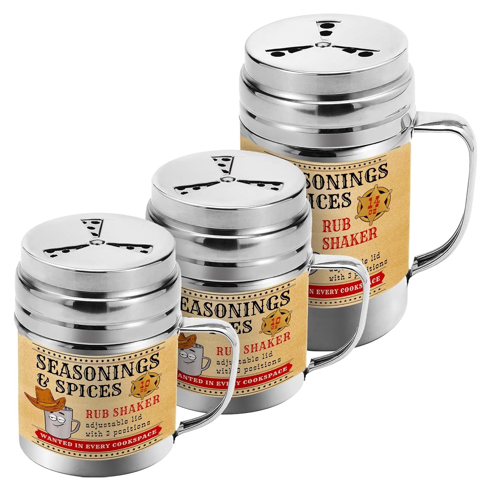 Juego de Sacudidores de Cocina CUSINIUM 10oz y 14oz Acero Inoxidable