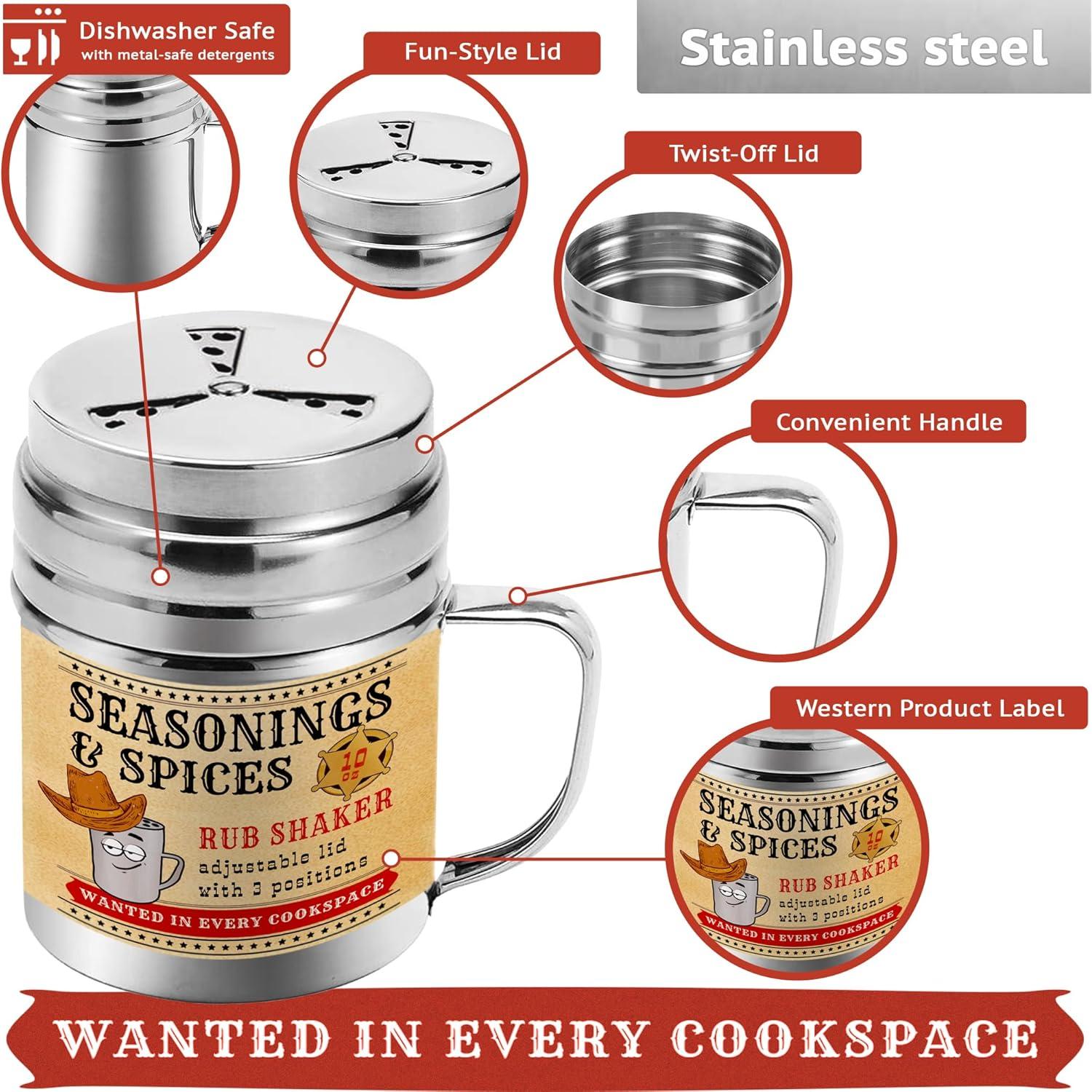 Juego de Sacudidores de Cocina CUSINIUM 10oz y 14oz Acero Inoxidable