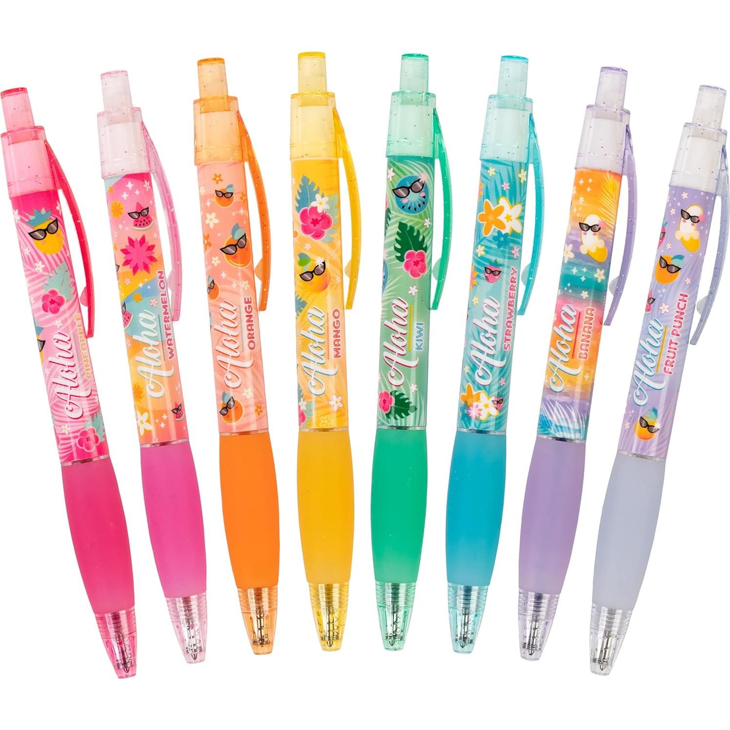 Bolígrafos de Gel Aromatizados Scentco - 8 Colores y Fragancias