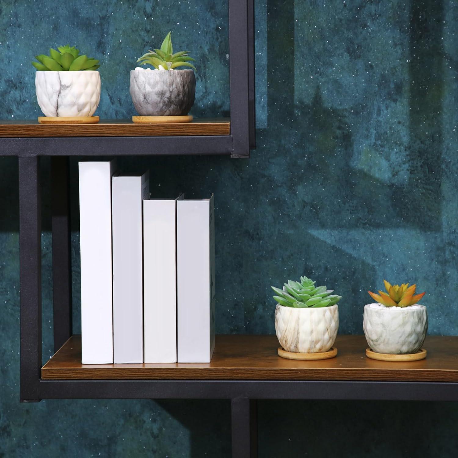 Maceta de Cerámica Ziliny con Drenaje 8.5 cm - 4 Pzs