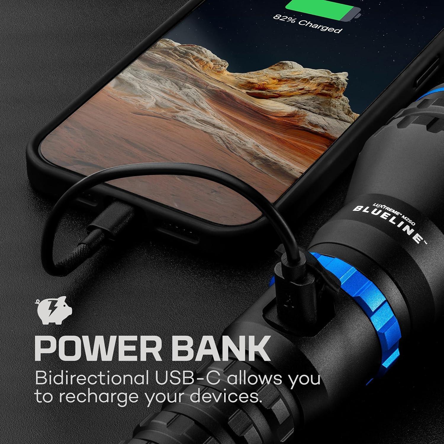 Linterna LED NEBO LUXTREME MZ60 1000 Lúmenes Recargable