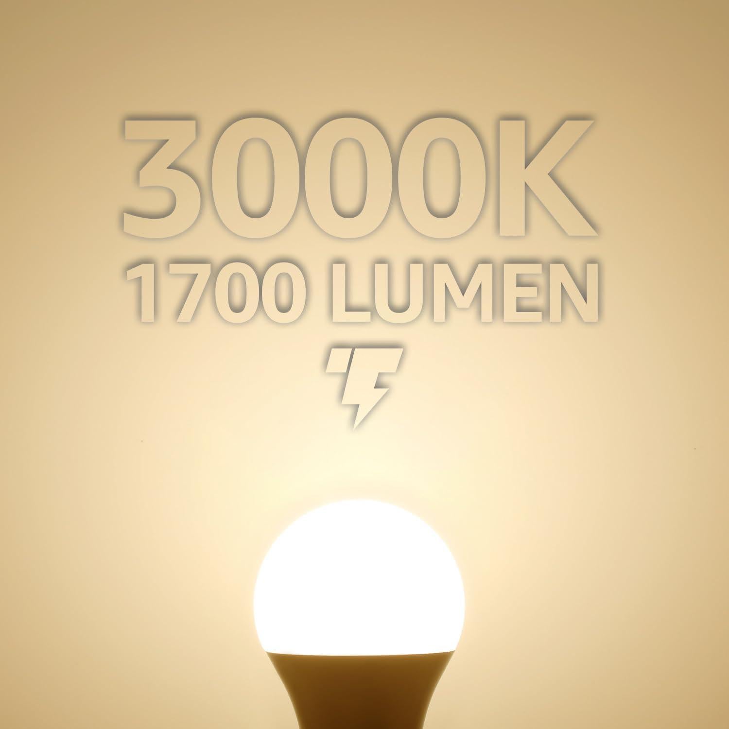 Bombilla LED TORCHSTAR 15W A19 para Garaje 1700LM 3000K