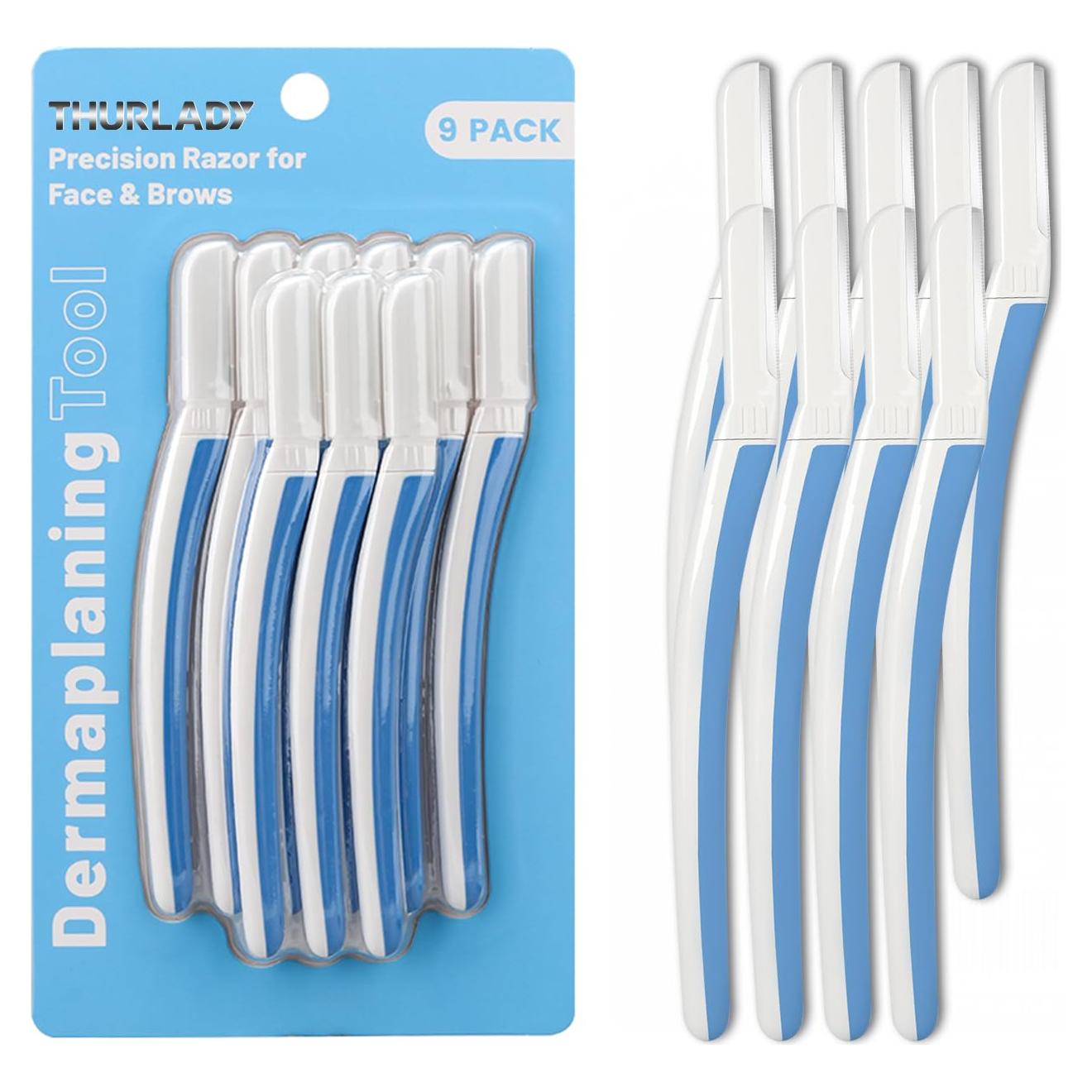 Rasuradora Facial THURLADY Dermaplaning 9 Piezas Escarcha Egea