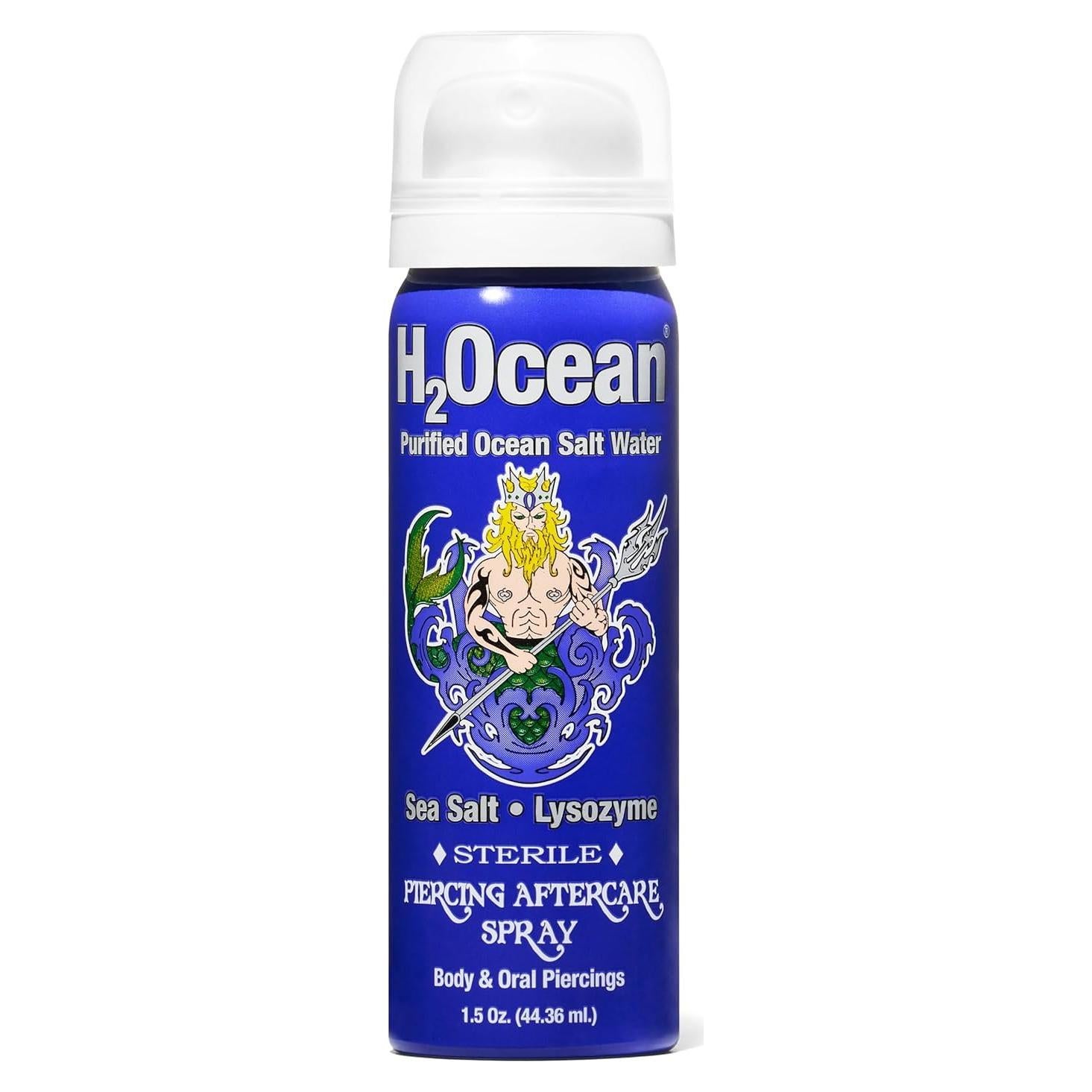H2Ocean Spray Cuidado Post-Piercing 44.36ml - Limpiador Salino