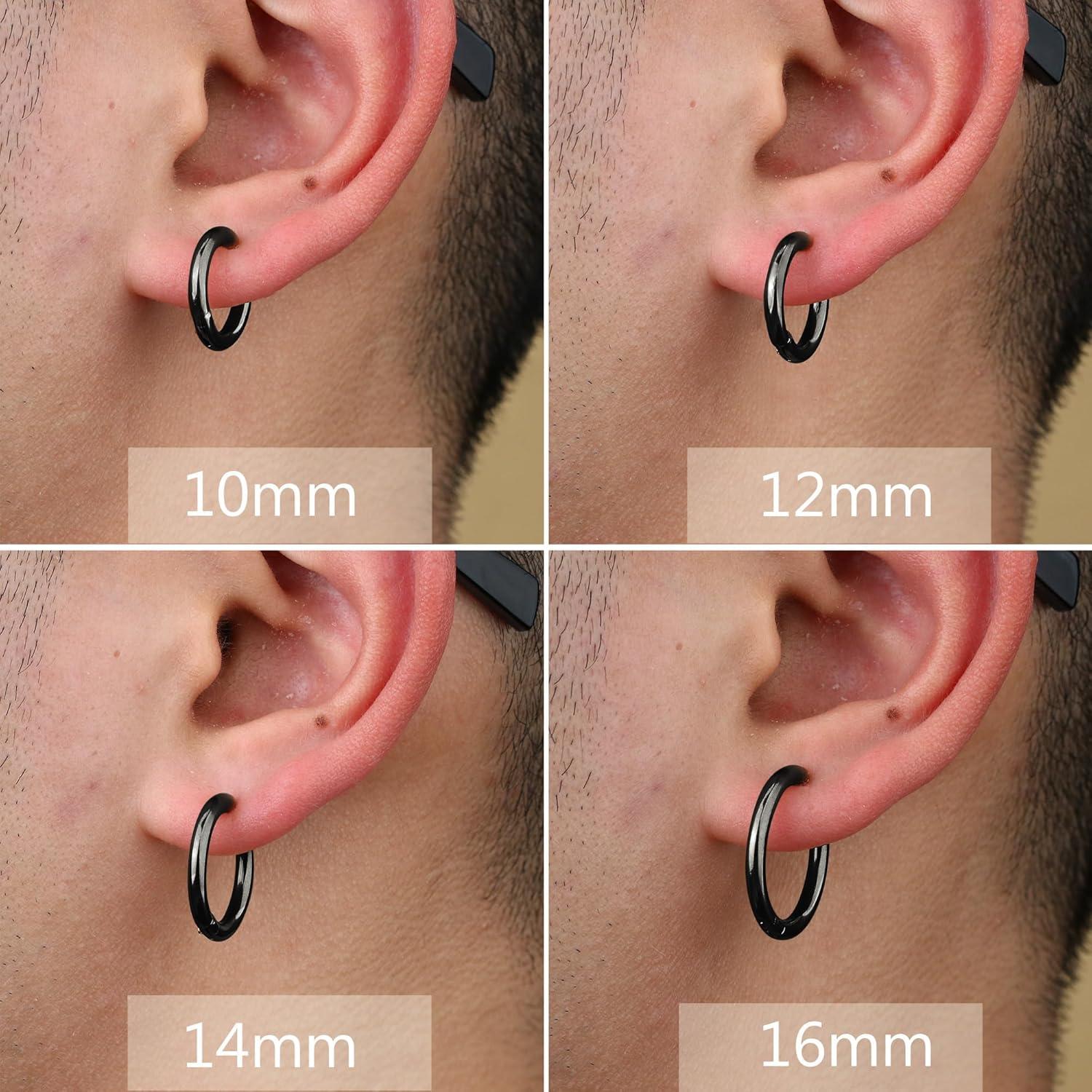 Pendientes Clip Hipoalergénicos YADOCA 8 Piezas Sin Perforación