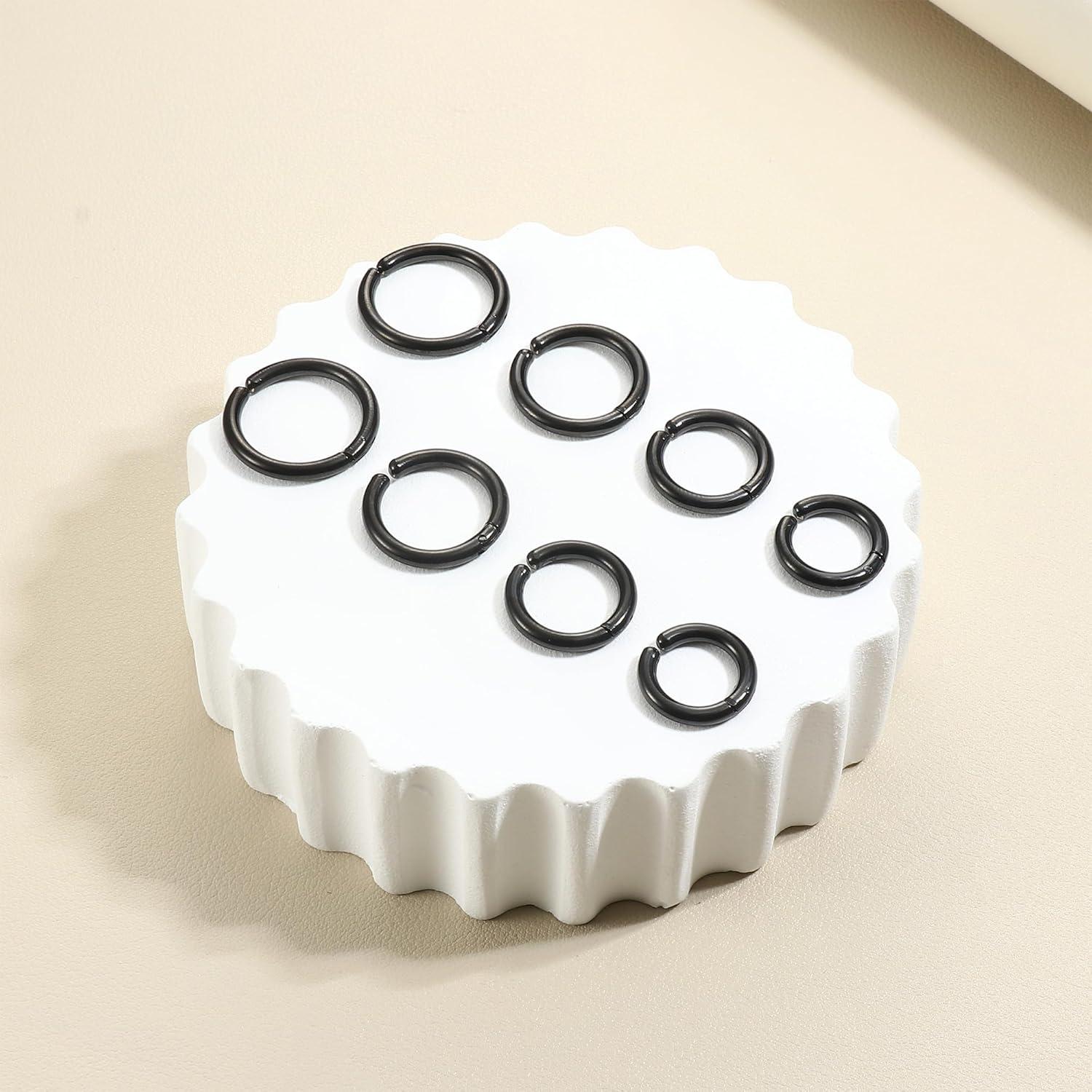 Pendientes Clip Hipoalergénicos YADOCA 8 Piezas Sin Perforación