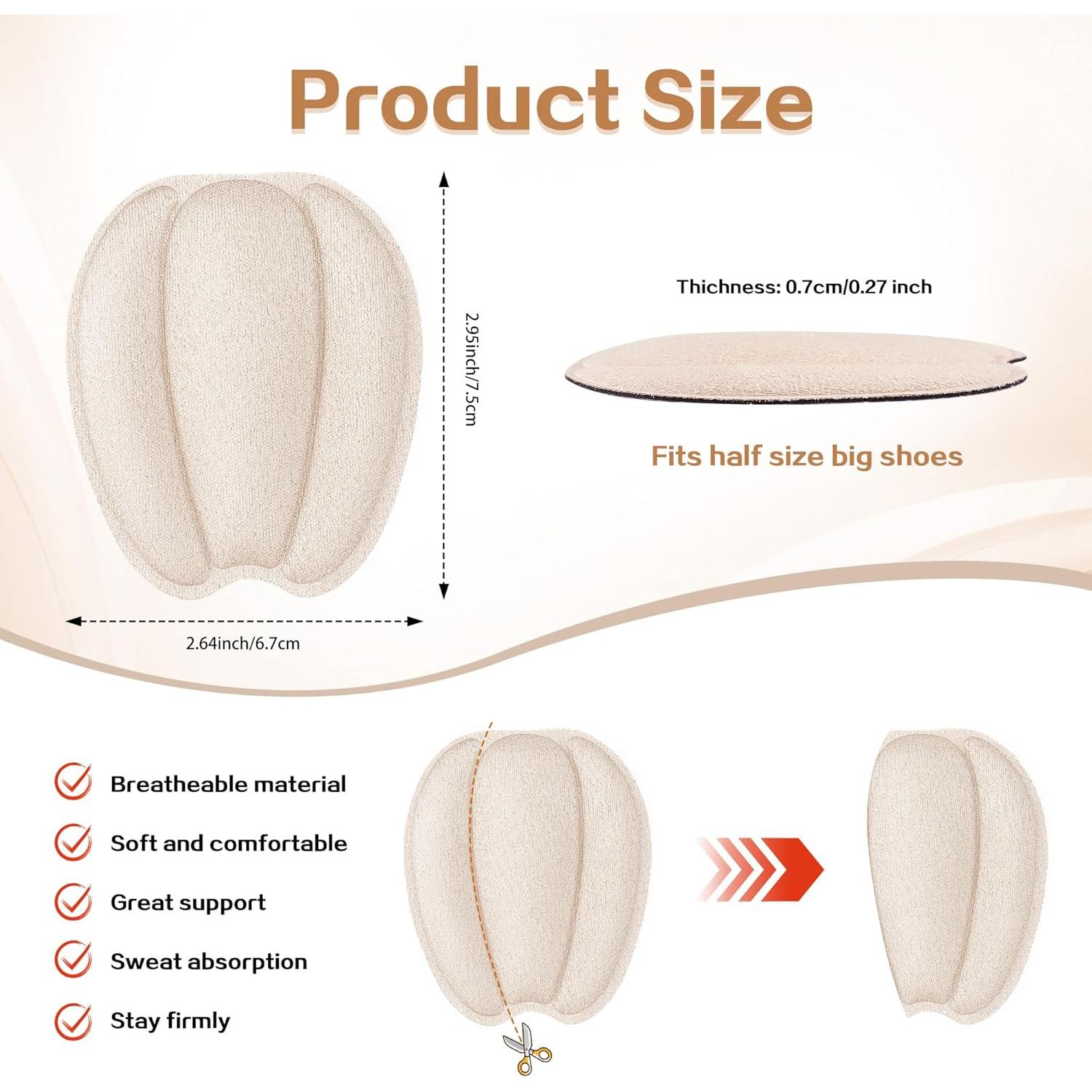 Almohadillas para Lengua Minamira Beige 2 Pares Antideslizantes