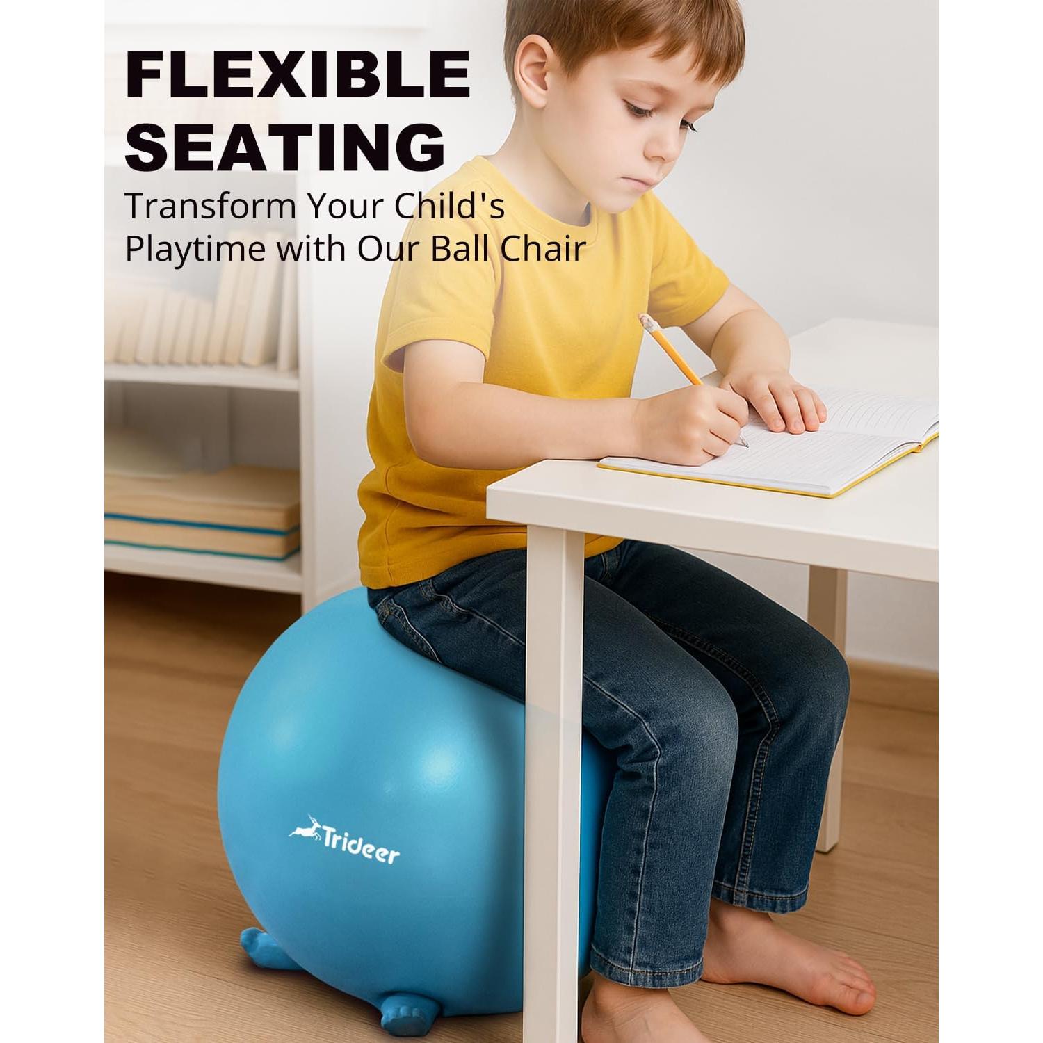 Silla de Pelota de Yoga Trideer 45cm Azul para Niños