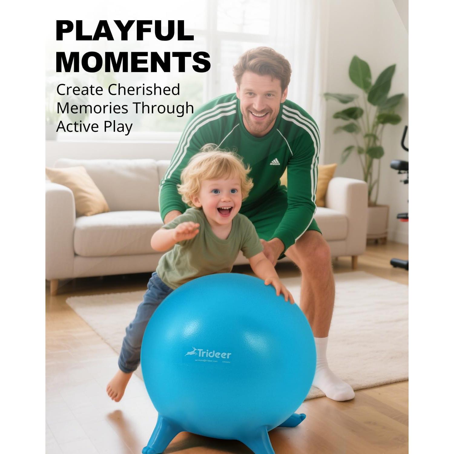 Silla de Pelota de Yoga Trideer 45cm Azul para Niños