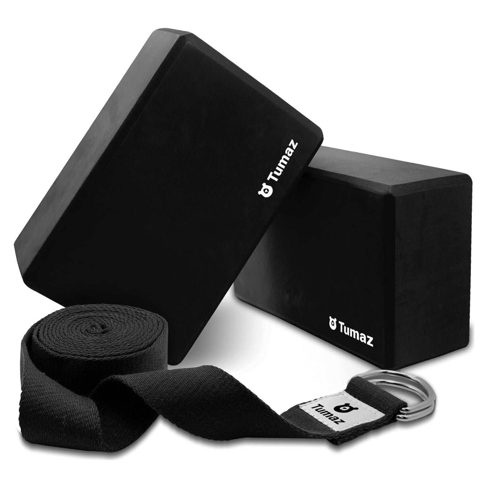 Bloques de Yoga Tumaz 2 Pack con Correa - Espuma EVA Antideslizante