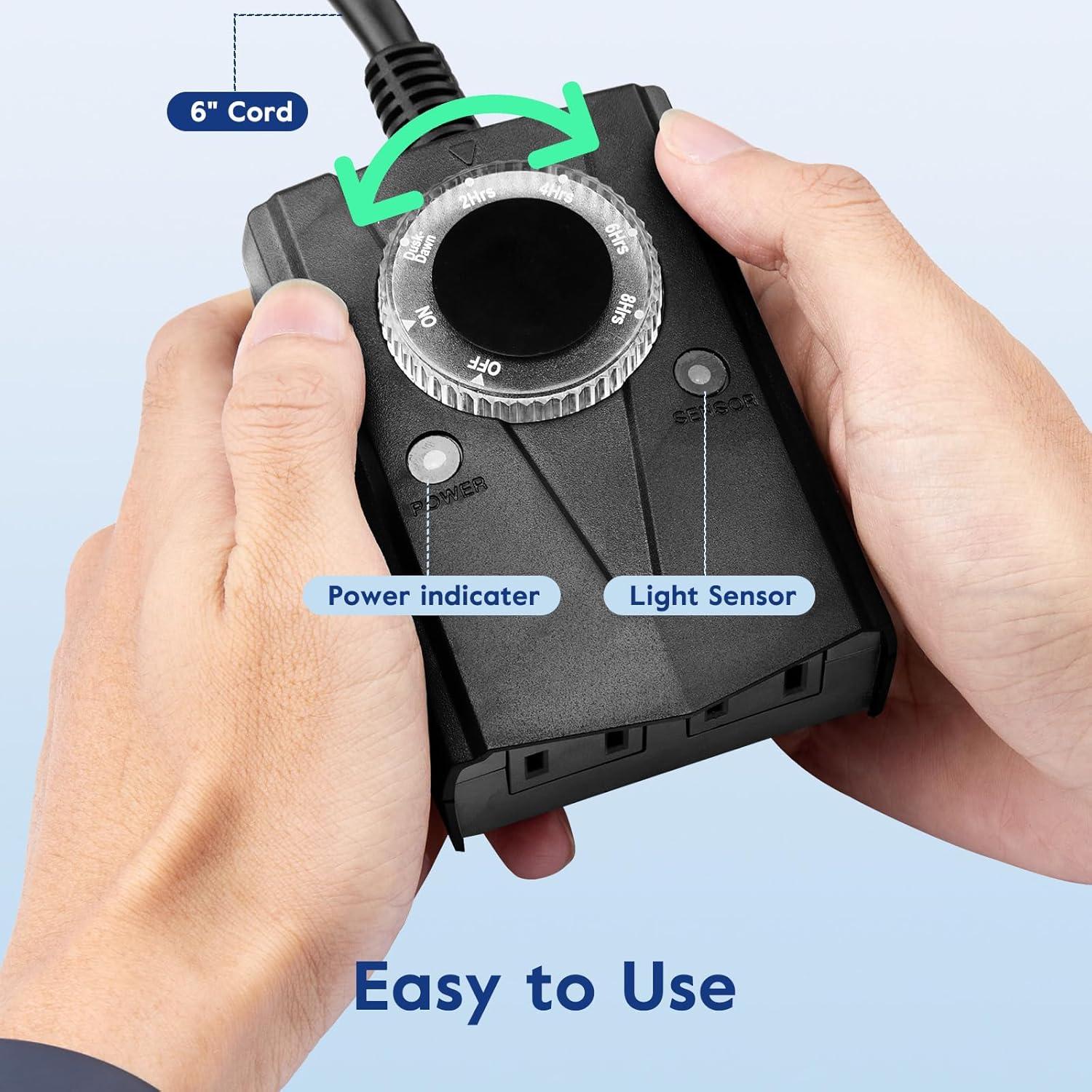 Temporizador Mecánico Brightown 2 Tomas Luz Exterior IP44