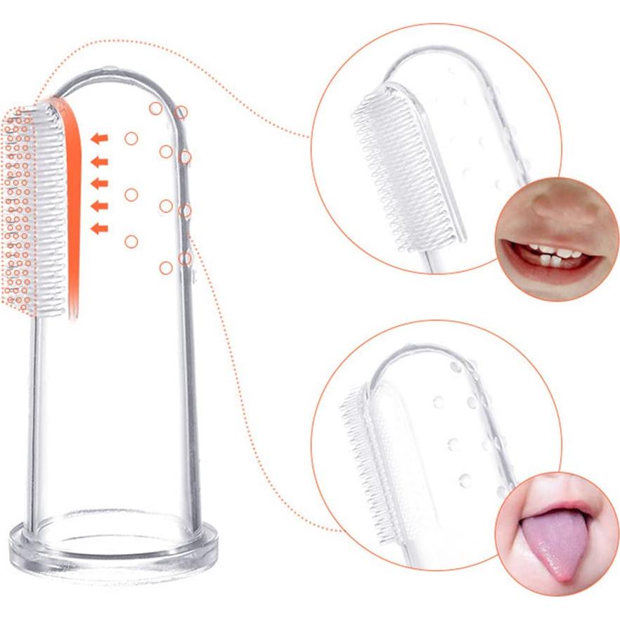 Cepillos de Dientes de Silicona Magik para Bebés y Mascotas - 6 Unidades