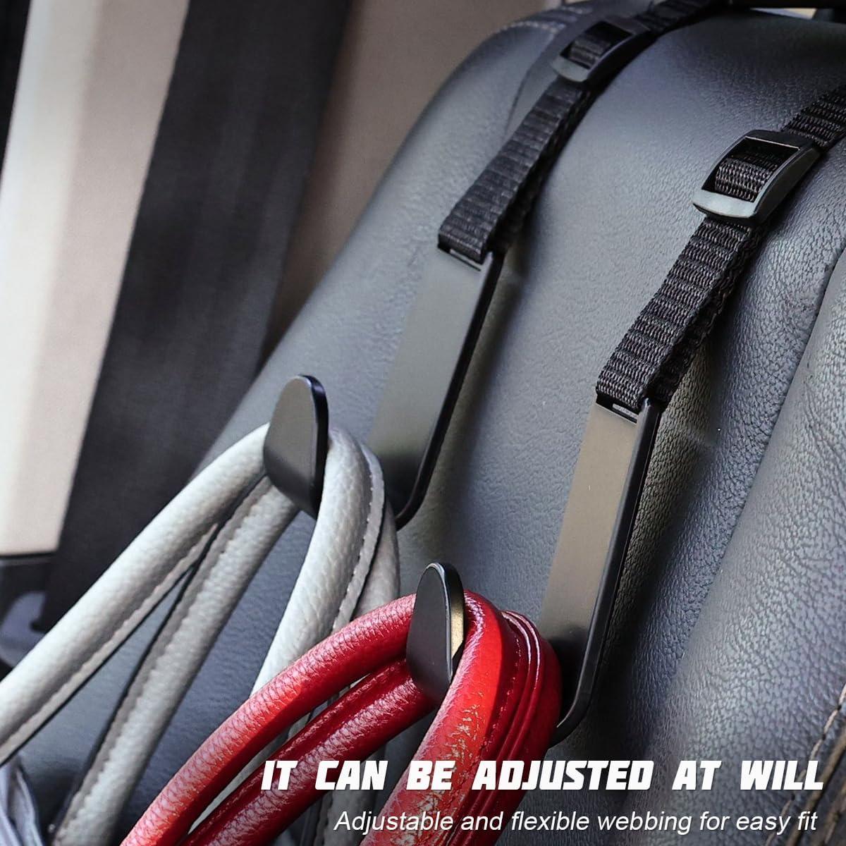 Gancho Ajustable para Reposacabezas Mandark 4PCS Gris