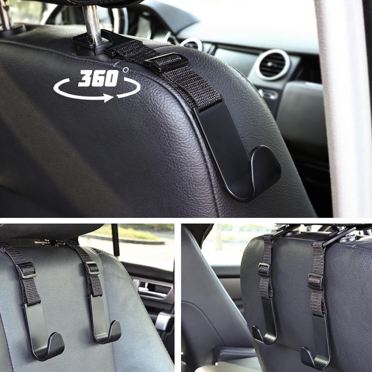 Gancho Ajustable para Reposacabezas Mandark 4PCS Gris