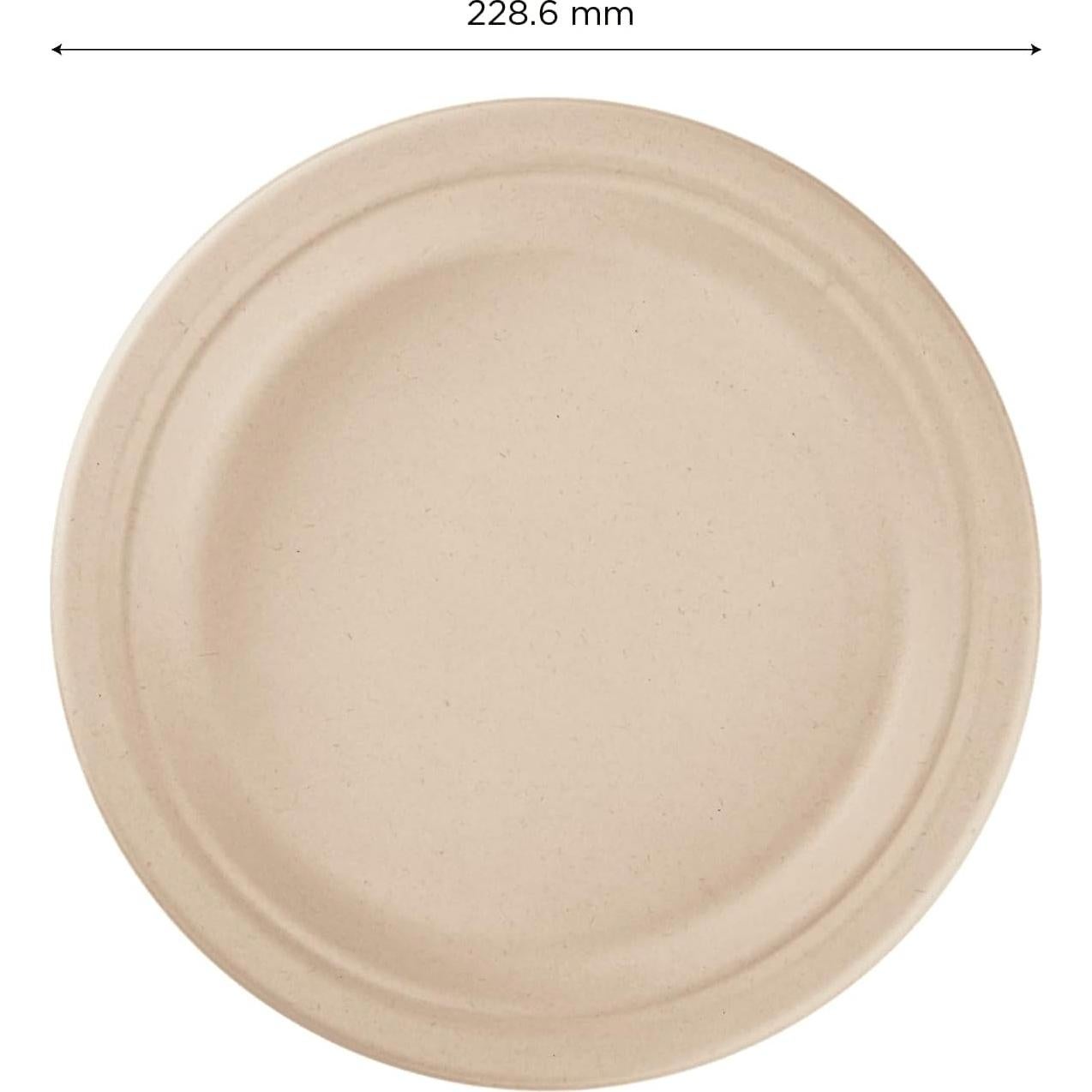 Platos de Papel Compostables Karat Earth 9" - Paquete de 500